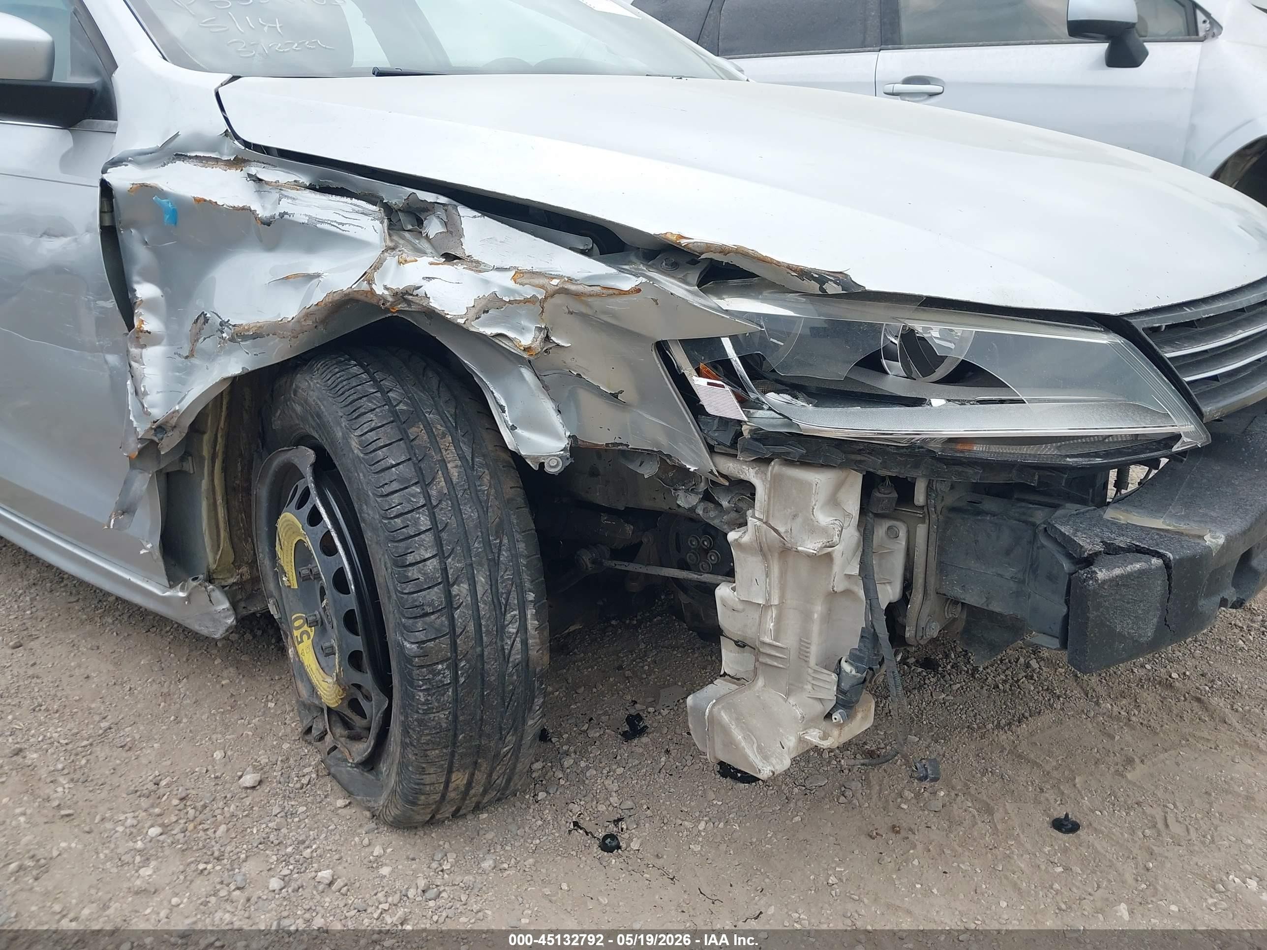 2013 Volkswagen Jetta 2.5l Se Серебряный vin: 3VWDX7AJ5DM372222