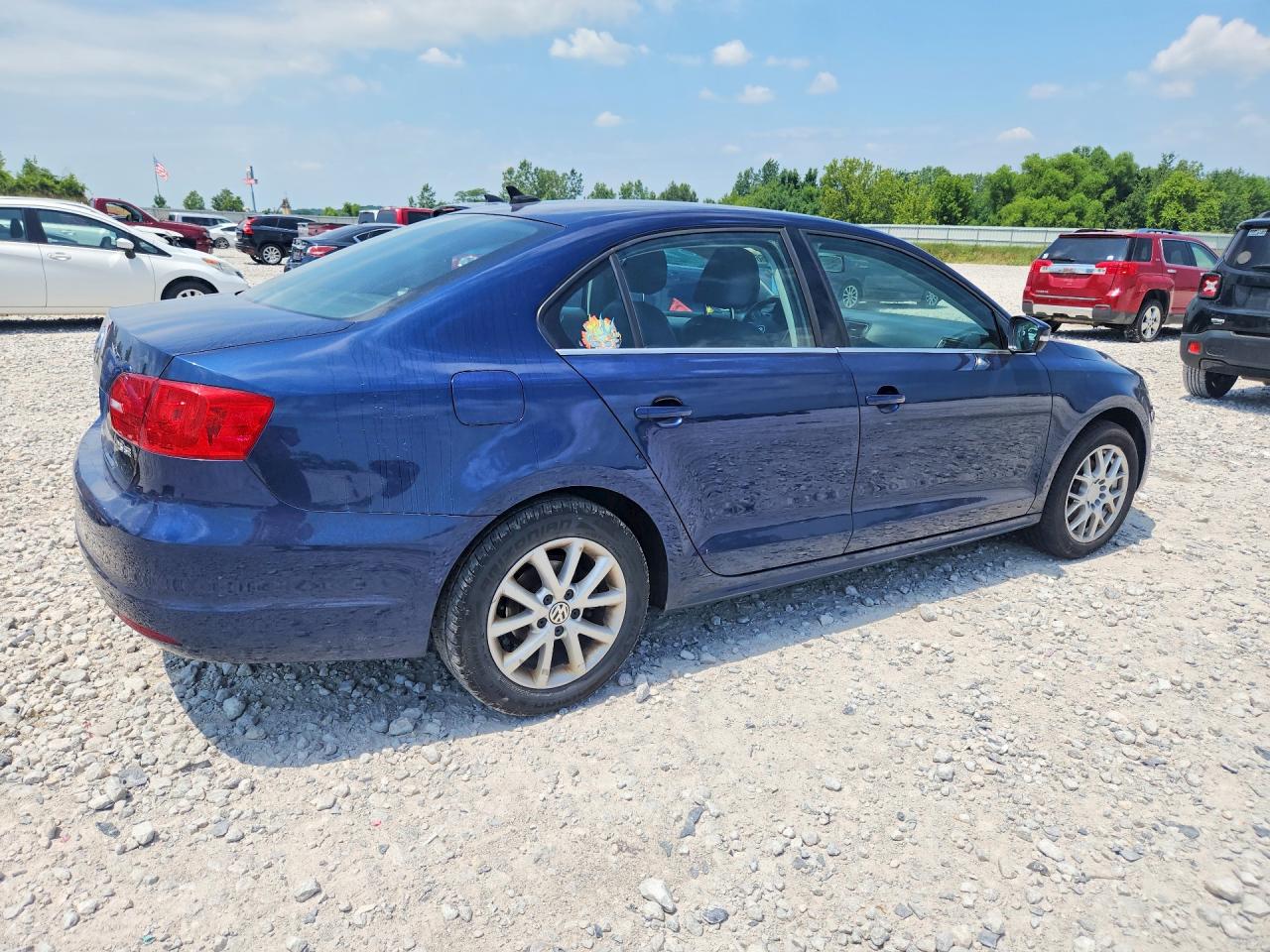 2013 Volkswagen Jetta Se Blue vin: 3VWDX7AJ5DM392082