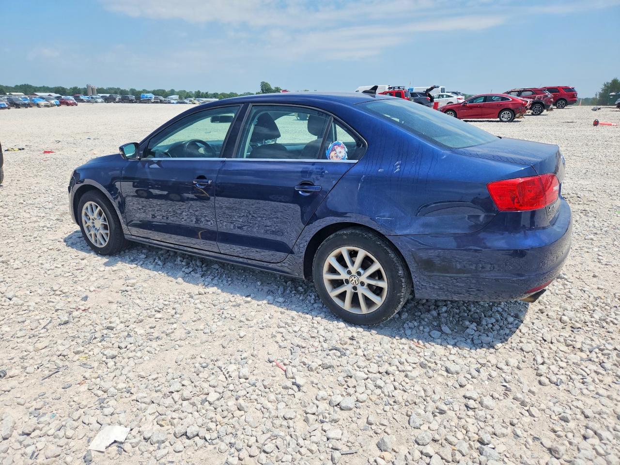 2013 Volkswagen Jetta Se Blue vin: 3VWDX7AJ5DM392082