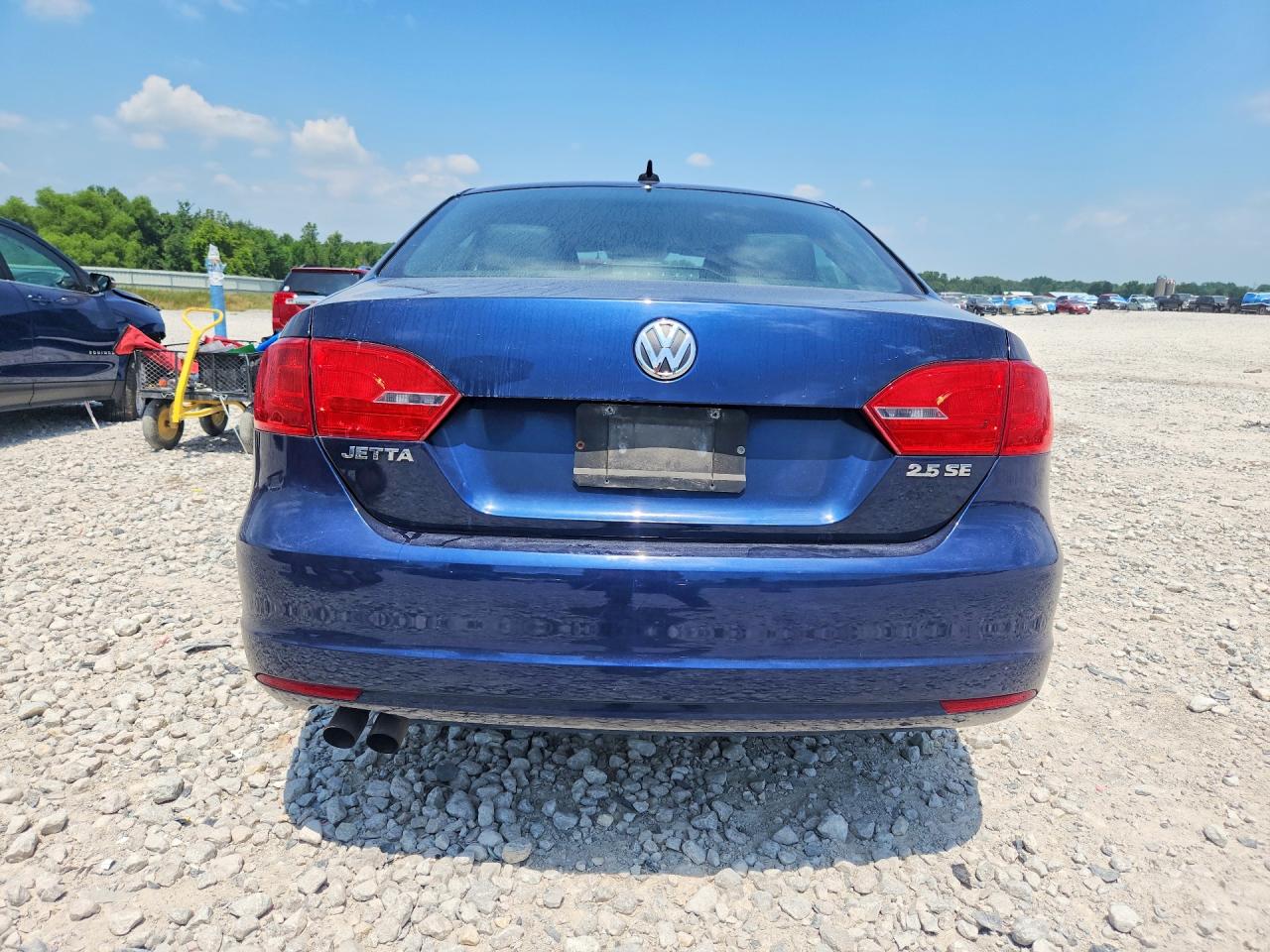 2013 Volkswagen Jetta Se Blue vin: 3VWDX7AJ5DM392082