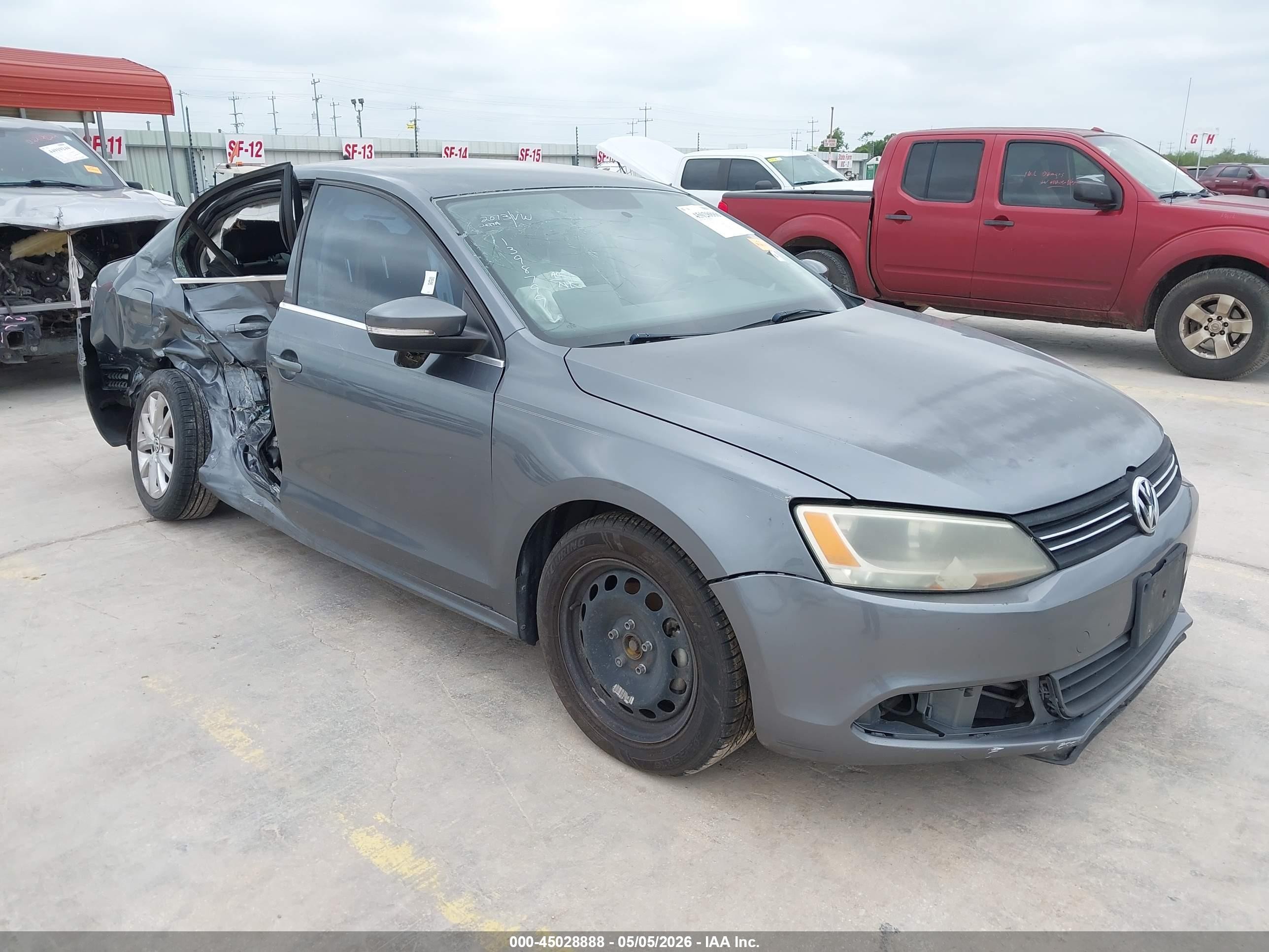 2013 Volkswagen Jetta 2.5l Se Gray vin: 3VWDX7AJ5DM436968