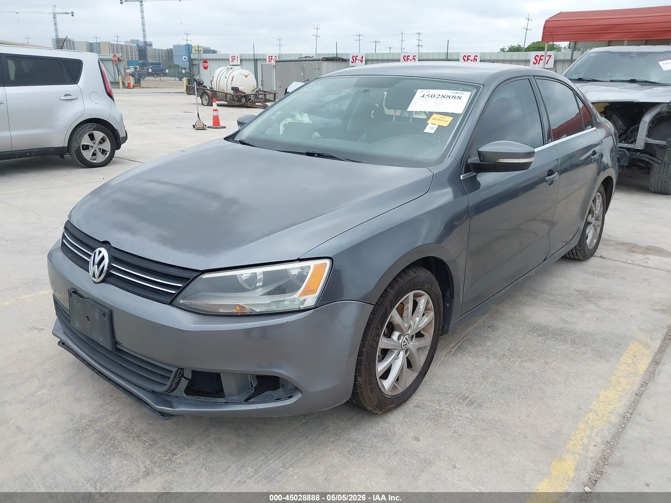 2013 Volkswagen Jetta 2.5l Se Gray vin: 3VWDX7AJ5DM436968