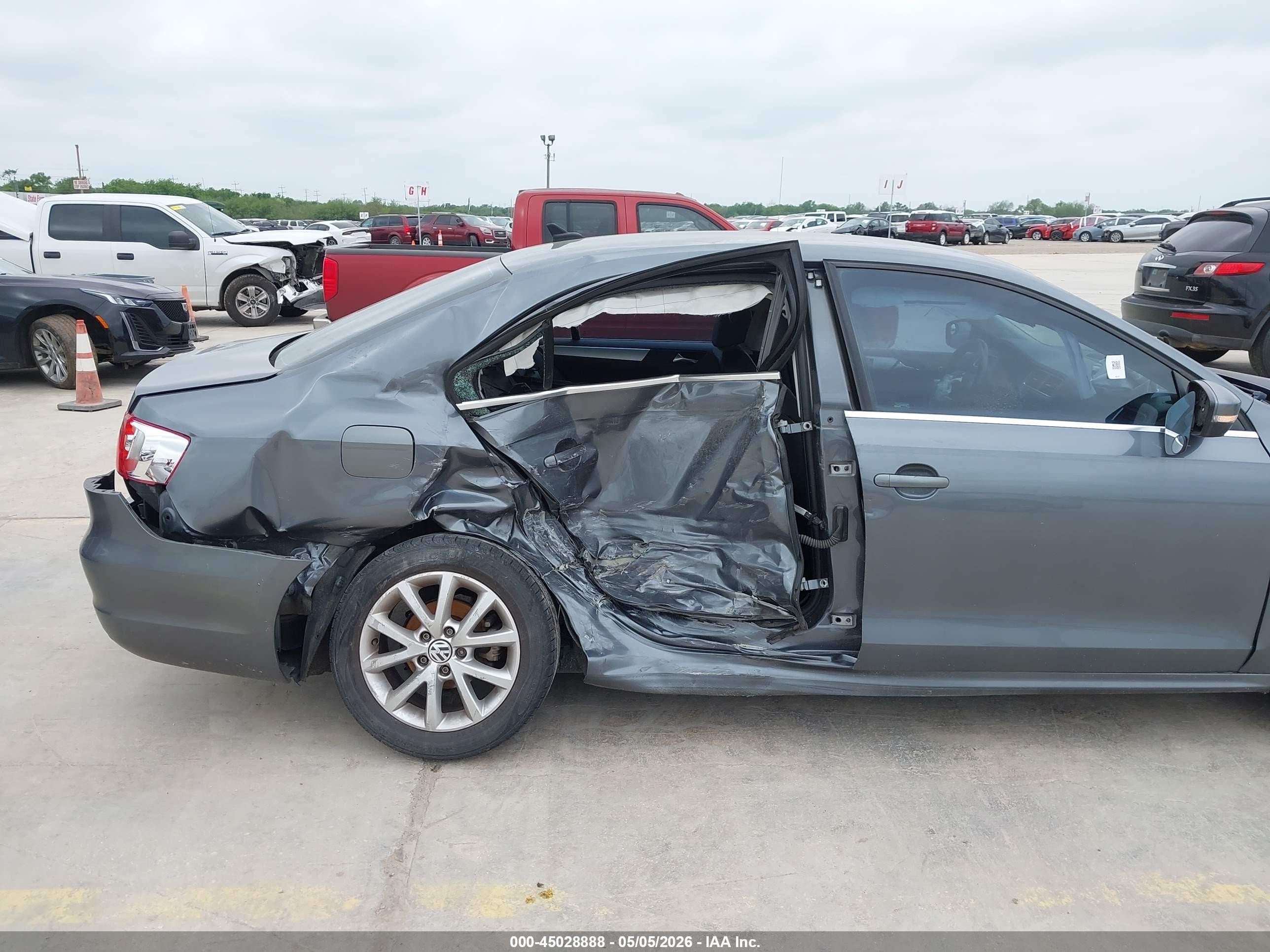 2013 Volkswagen Jetta 2.5l Se Gray vin: 3VWDX7AJ5DM436968