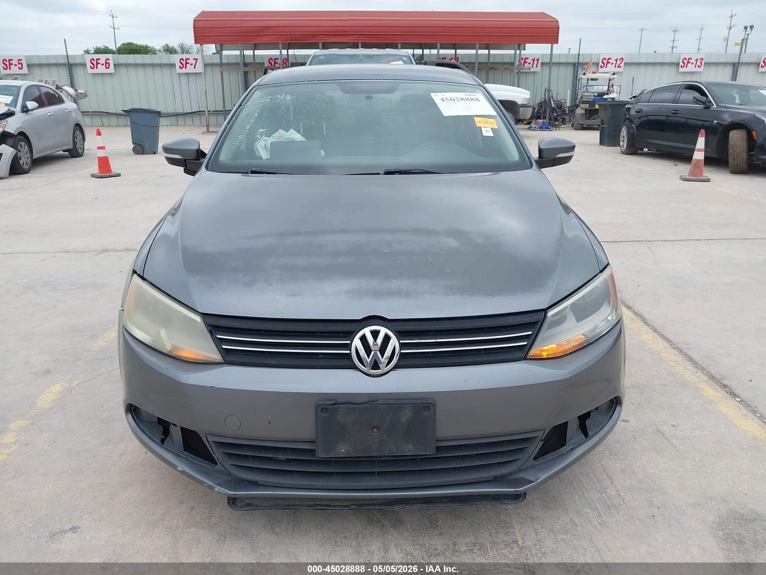 2013 Volkswagen Jetta 2.5l Se Gray vin: 3VWDX7AJ5DM436968
