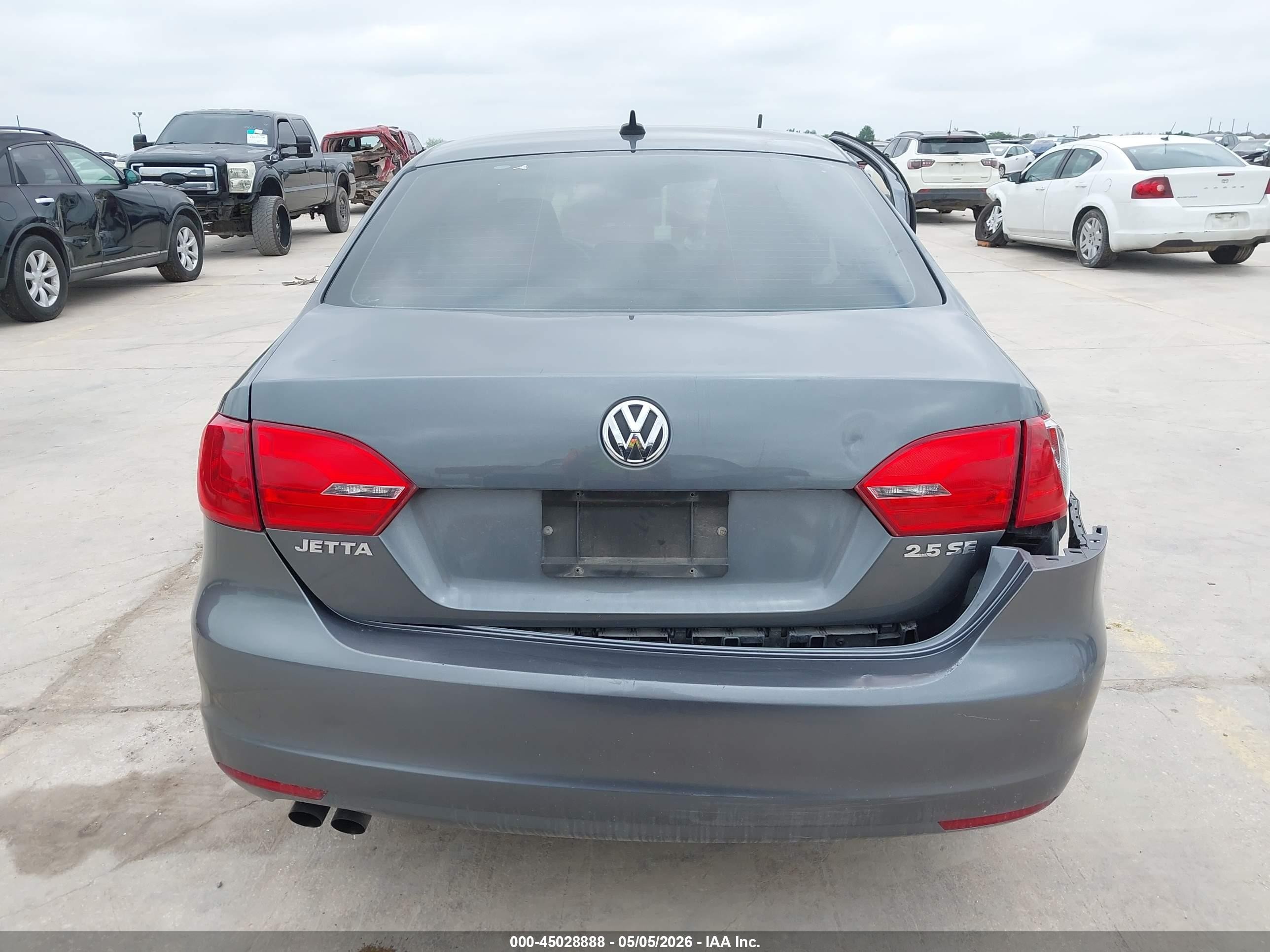 2013 Volkswagen Jetta 2.5l Se Gray vin: 3VWDX7AJ5DM436968