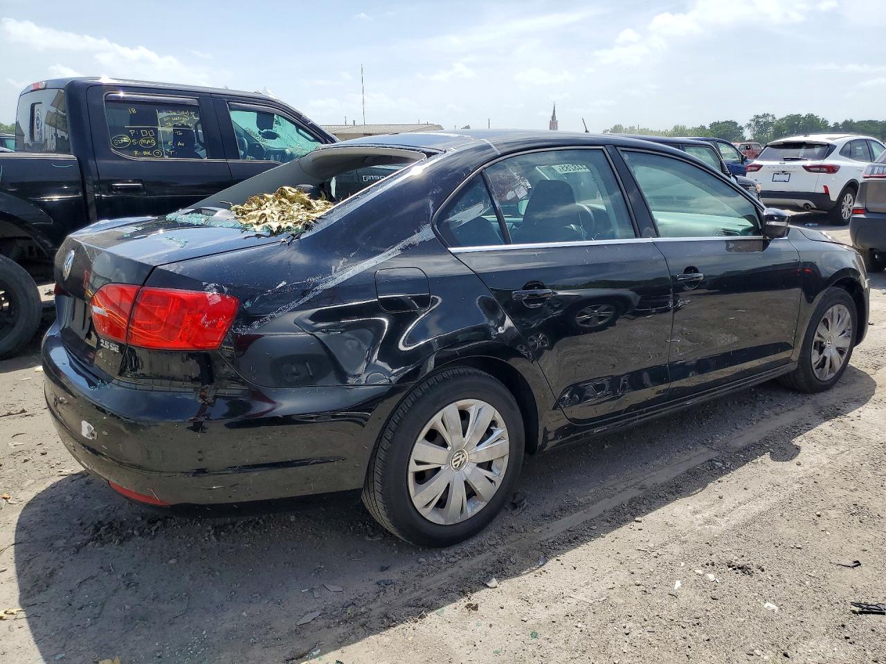2013 Volkswagen Jetta Se Black vin: 3VWDX7AJ5DM441863