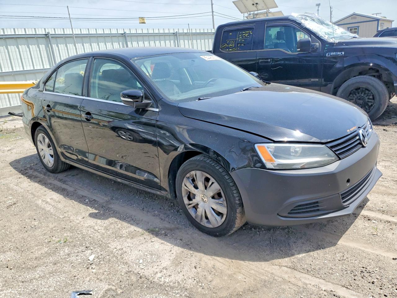 2013 Volkswagen Jetta Se Black vin: 3VWDX7AJ5DM441863