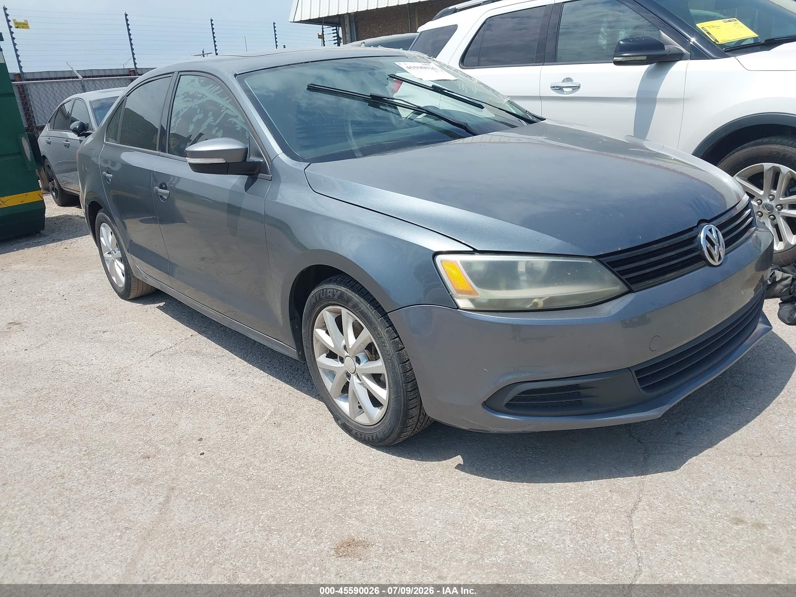 2011 Volkswagen Jetta 2.5l Se Серый vin: 3VWDX7AJ6BM330056
