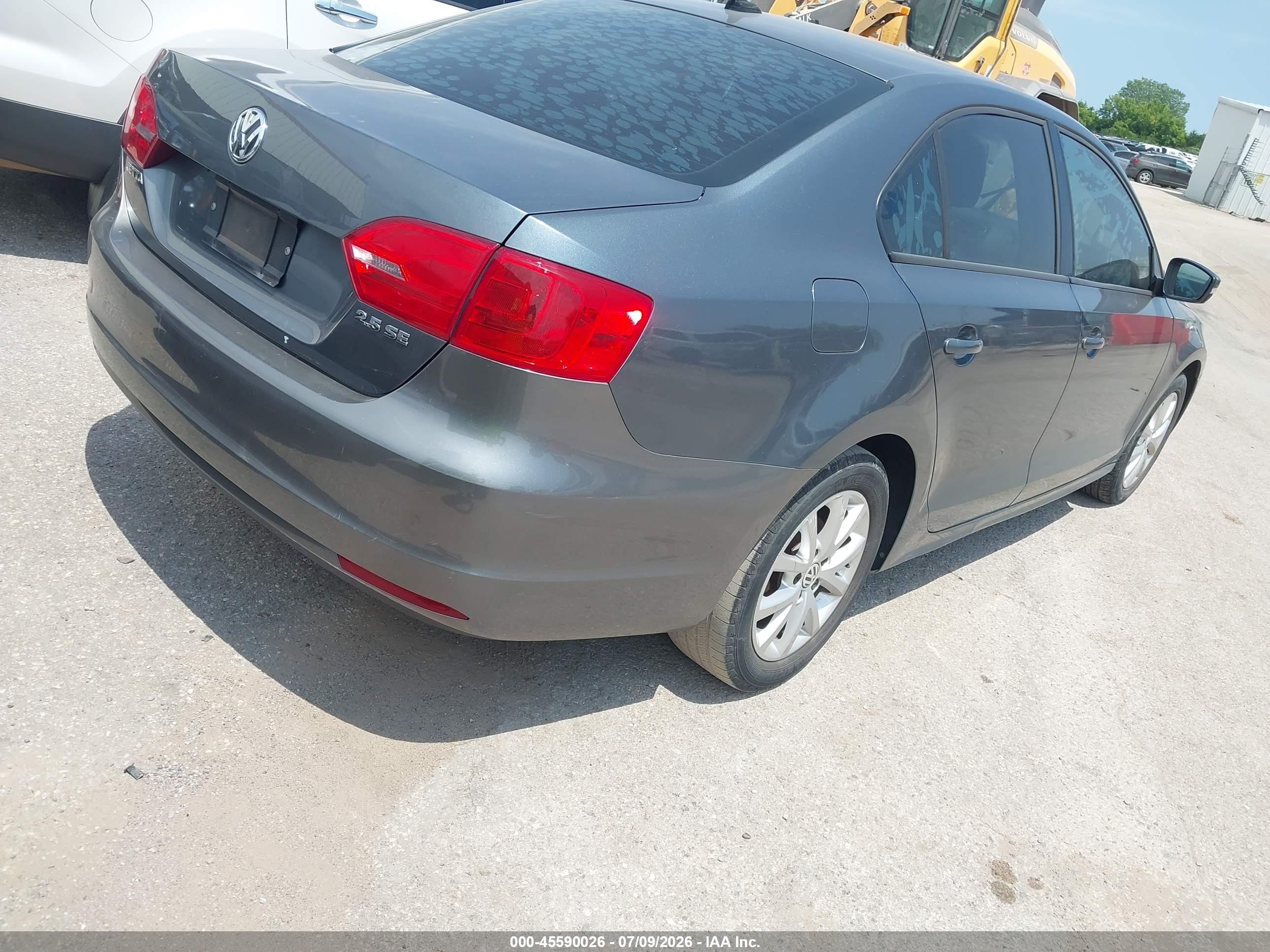 2011 Volkswagen Jetta 2.5l Se Gray vin: 3VWDX7AJ6BM330056