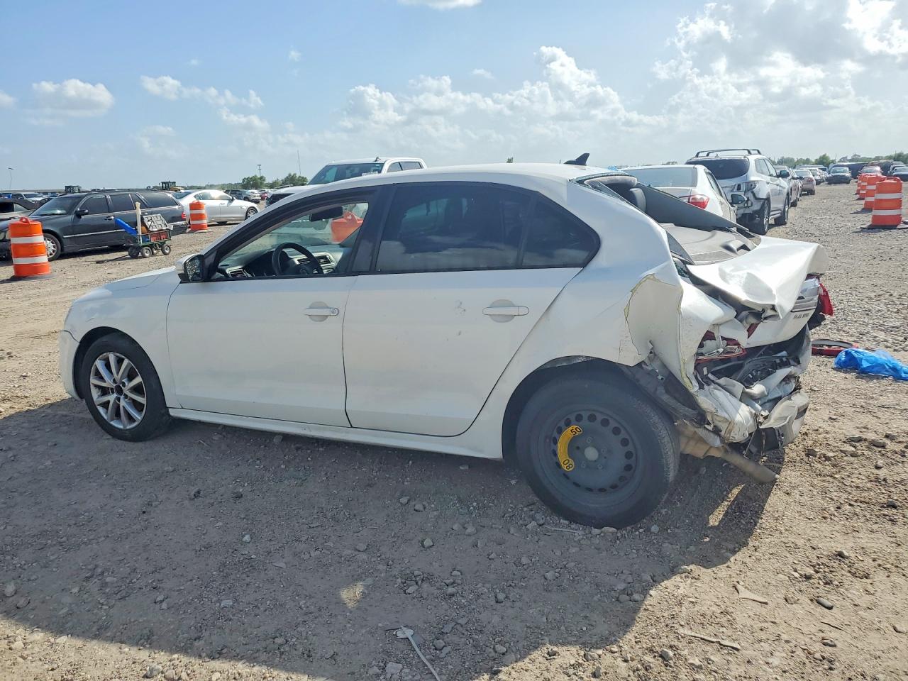 2012 Volkswagen Jetta Se Белый vin: 3VWDX7AJ6CM323514