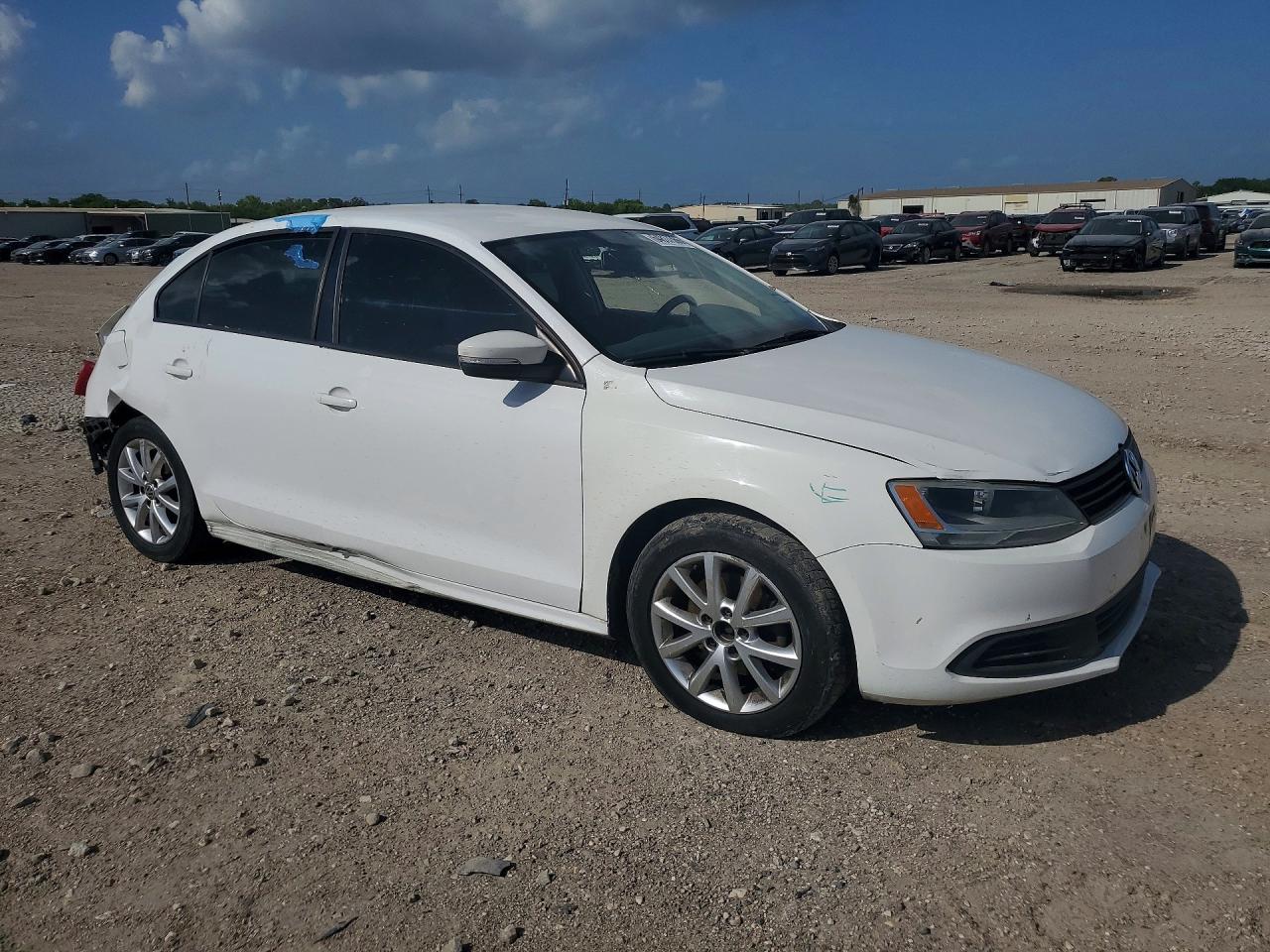 2012 Volkswagen Jetta Se Белый vin: 3VWDX7AJ6CM323514