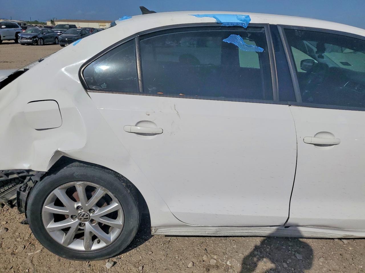 2012 Volkswagen Jetta Se Белый vin: 3VWDX7AJ6CM323514