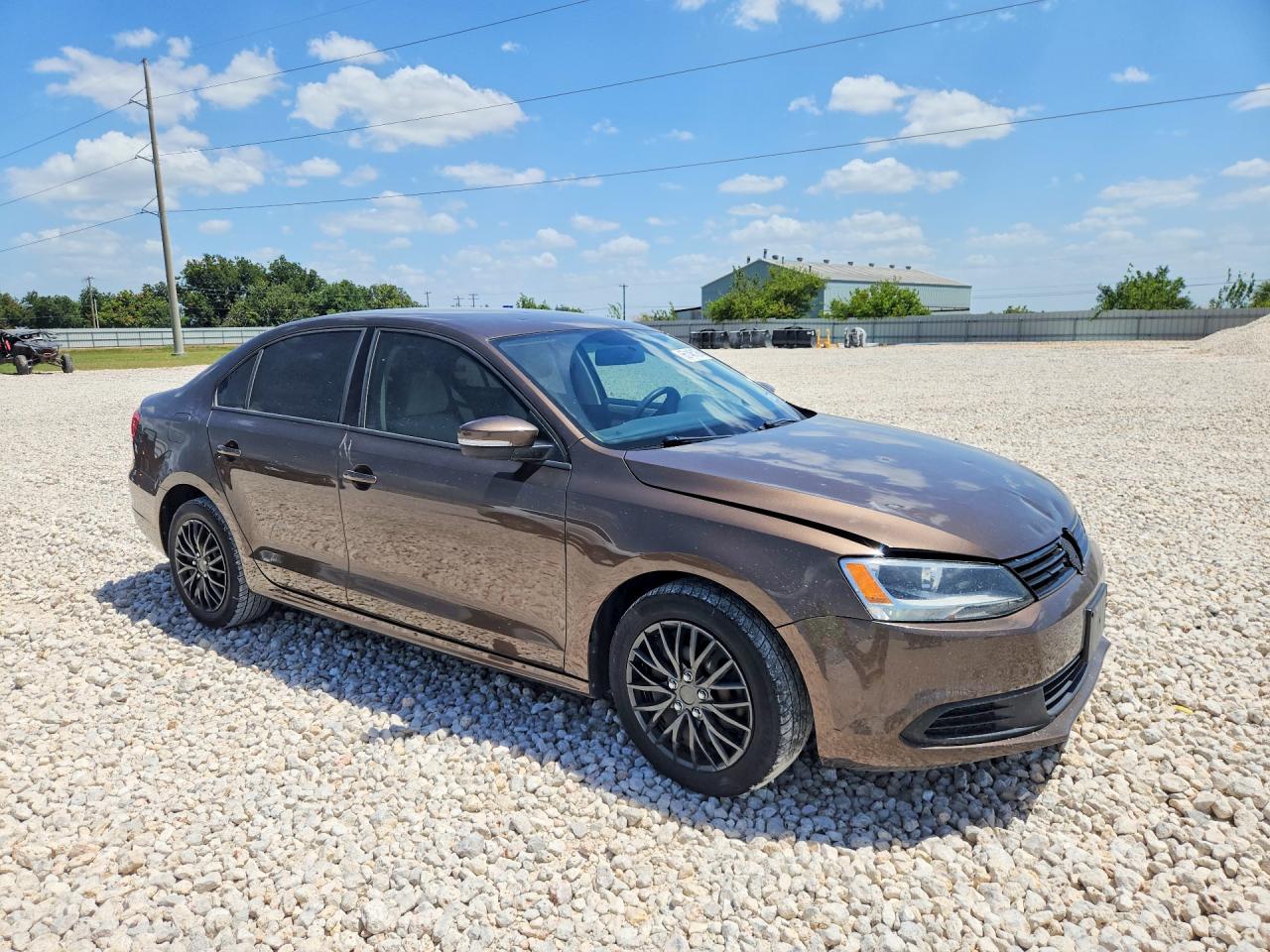 2012 Volkswagen Jetta Se Brown vin: 3VWDX7AJ6CM326042