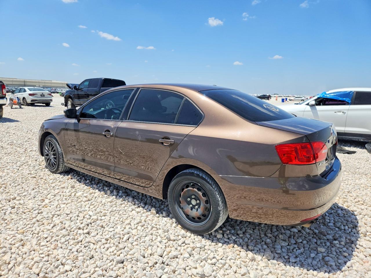 2012 Volkswagen Jetta Se Brown vin: 3VWDX7AJ6CM326042