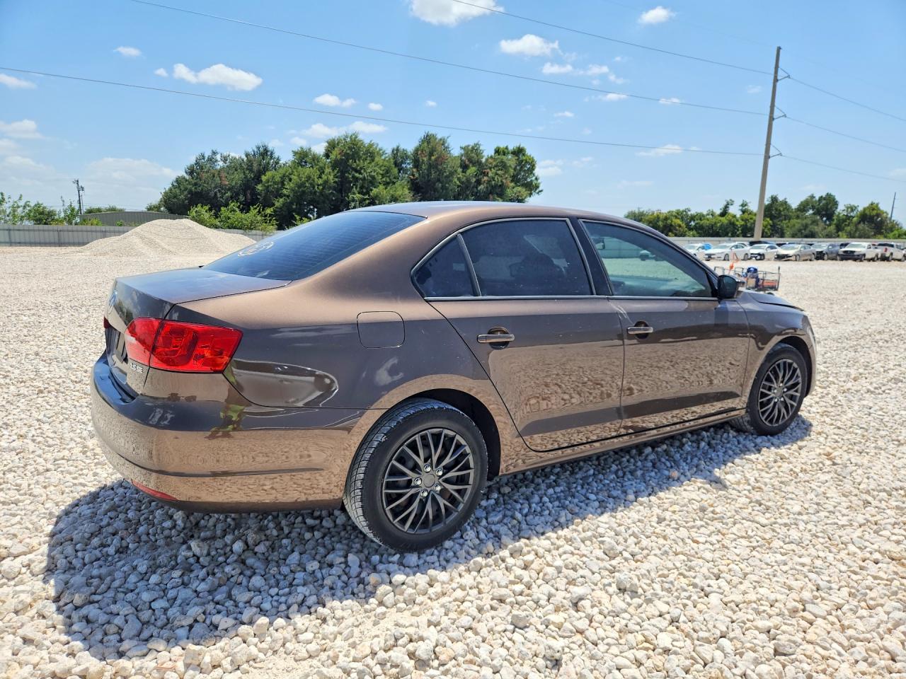2012 Volkswagen Jetta Se Brown vin: 3VWDX7AJ6CM326042