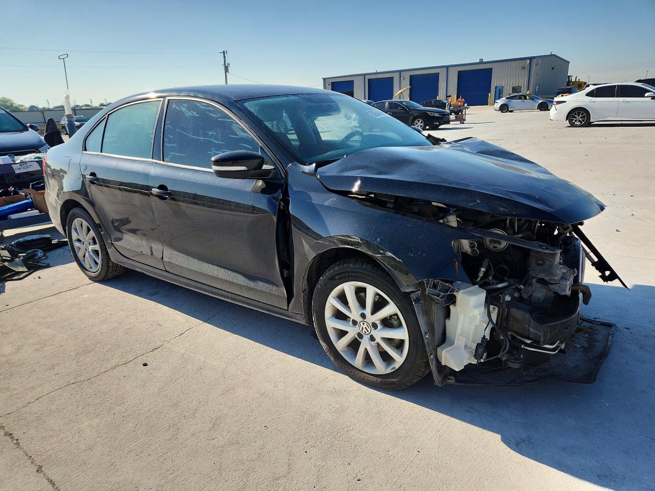 2012 Volkswagen Jetta Se Black vin: 3VWDX7AJ6CM460257