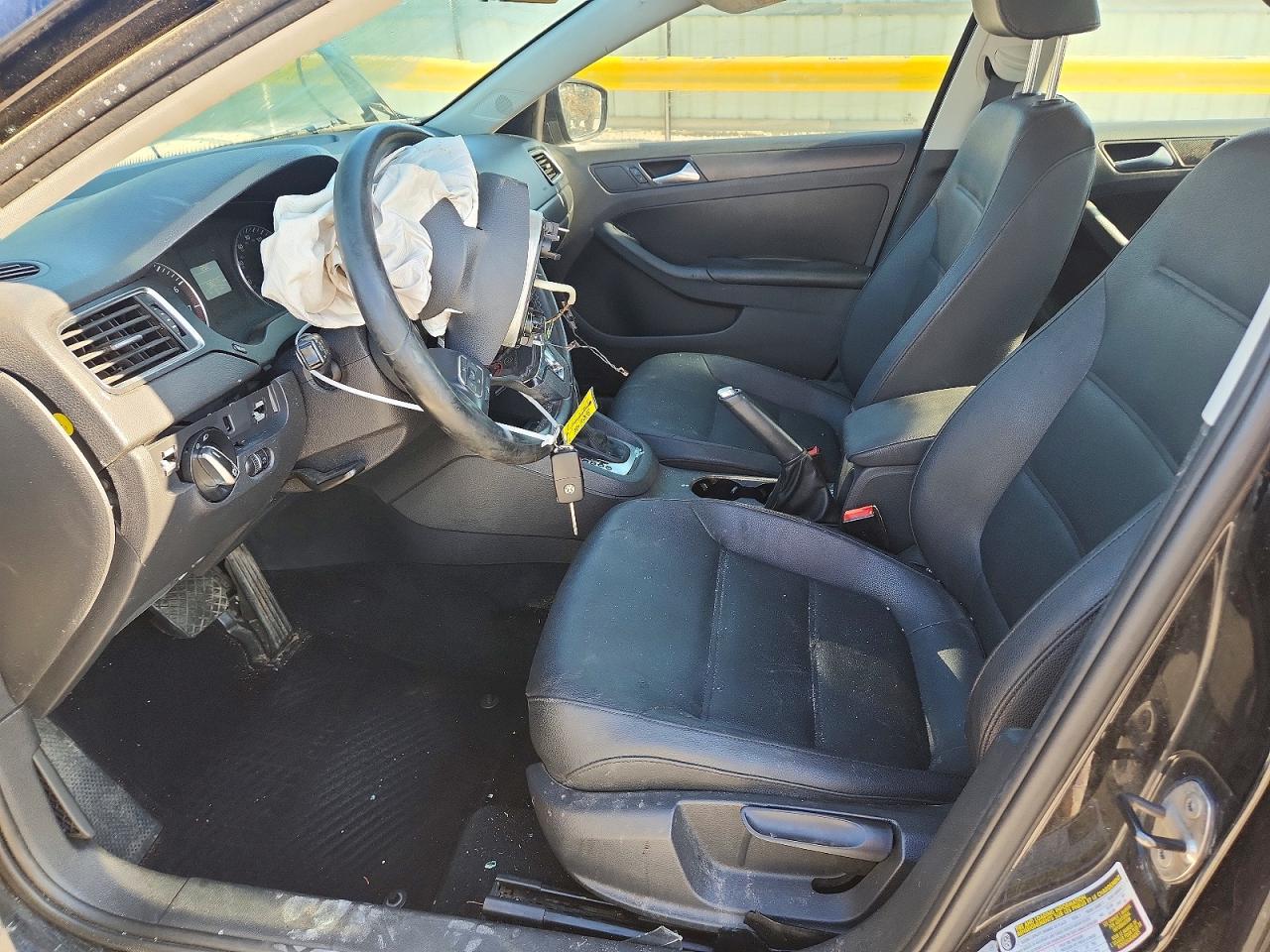 2012 Volkswagen Jetta Se Black vin: 3VWDX7AJ6CM460257