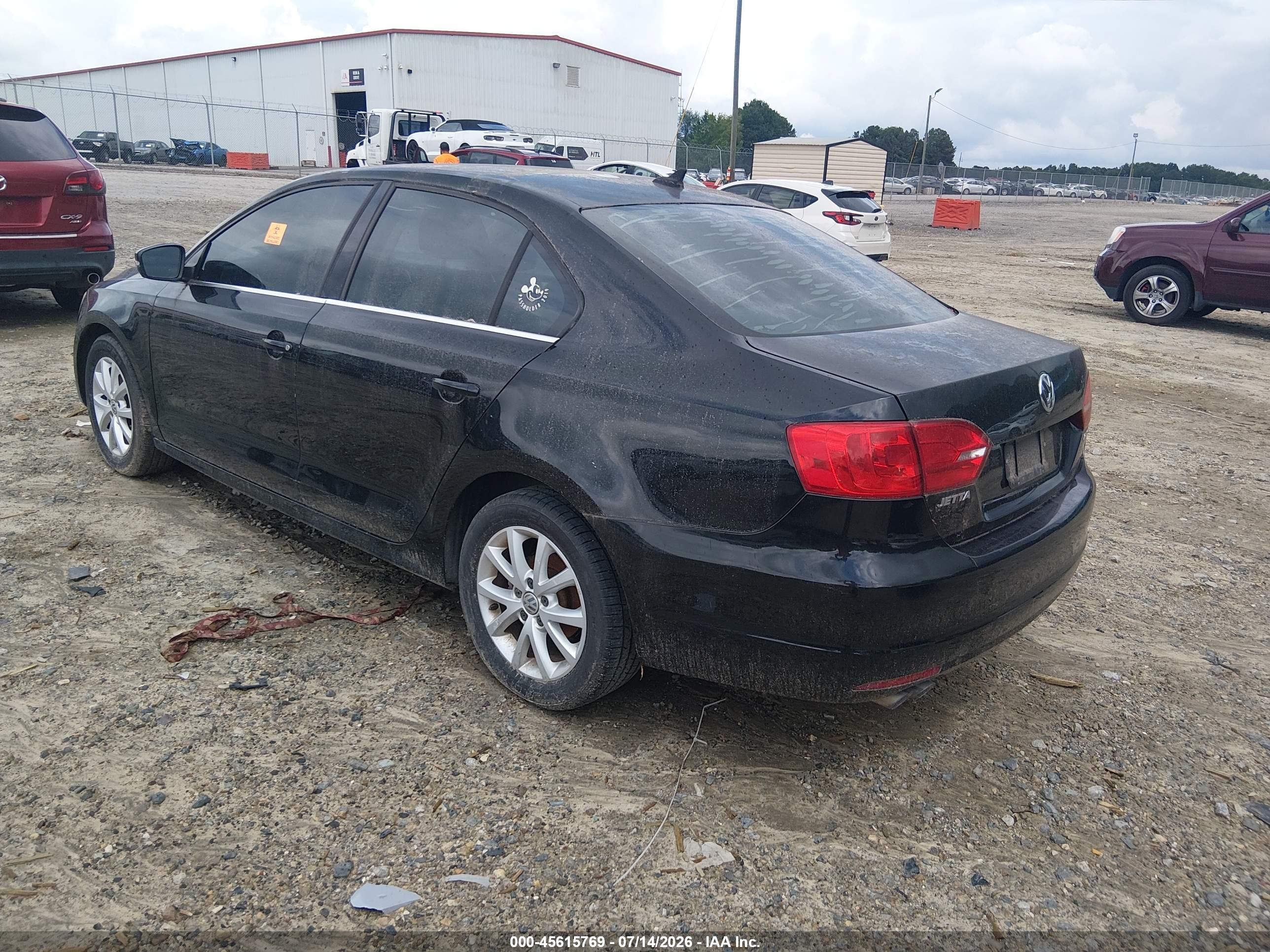 2013 Volkswagen Jetta 2.5l Se Black vin: 3VWDX7AJ6DM267740