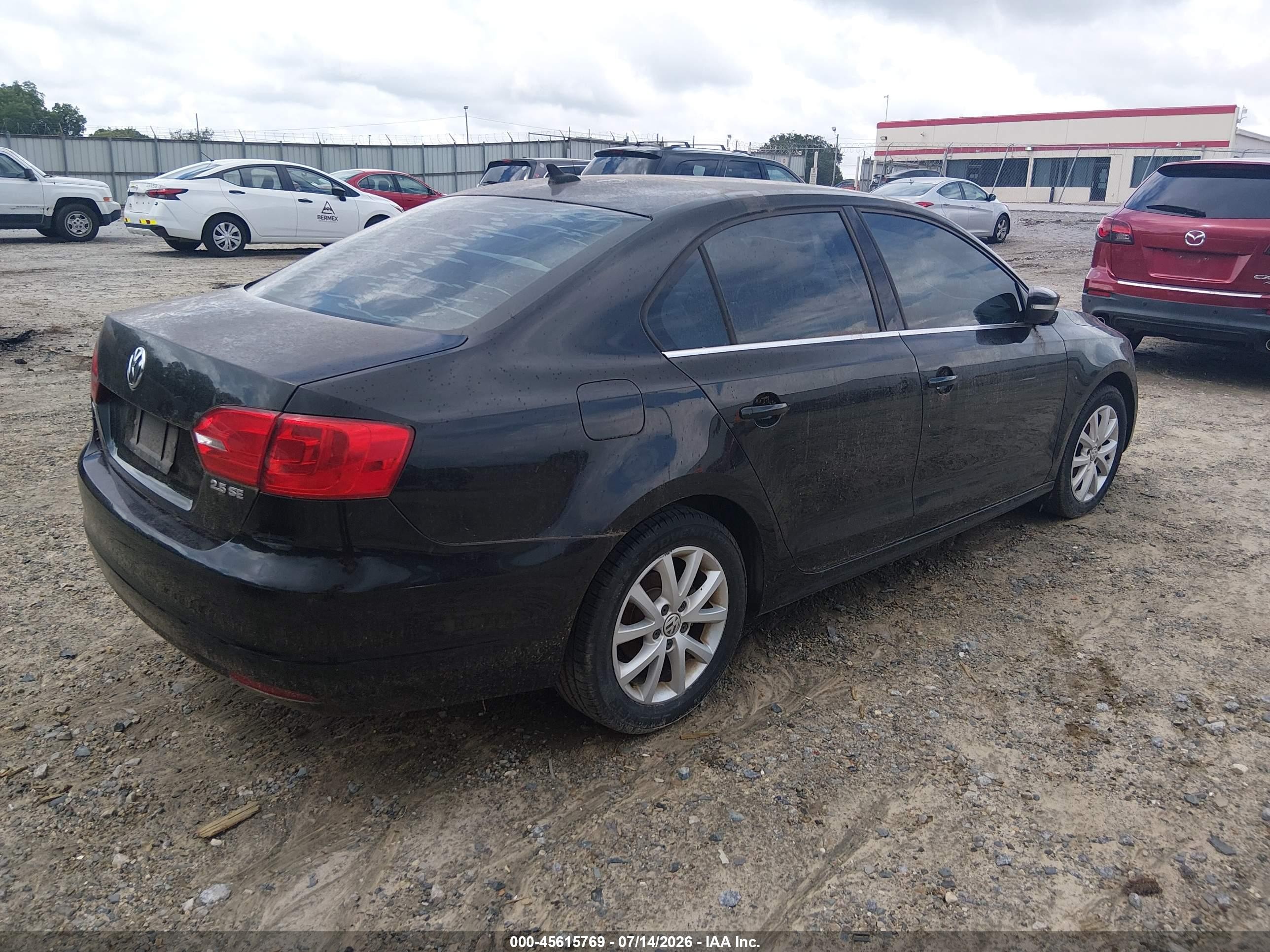 2013 Volkswagen Jetta 2.5l Se Black vin: 3VWDX7AJ6DM267740