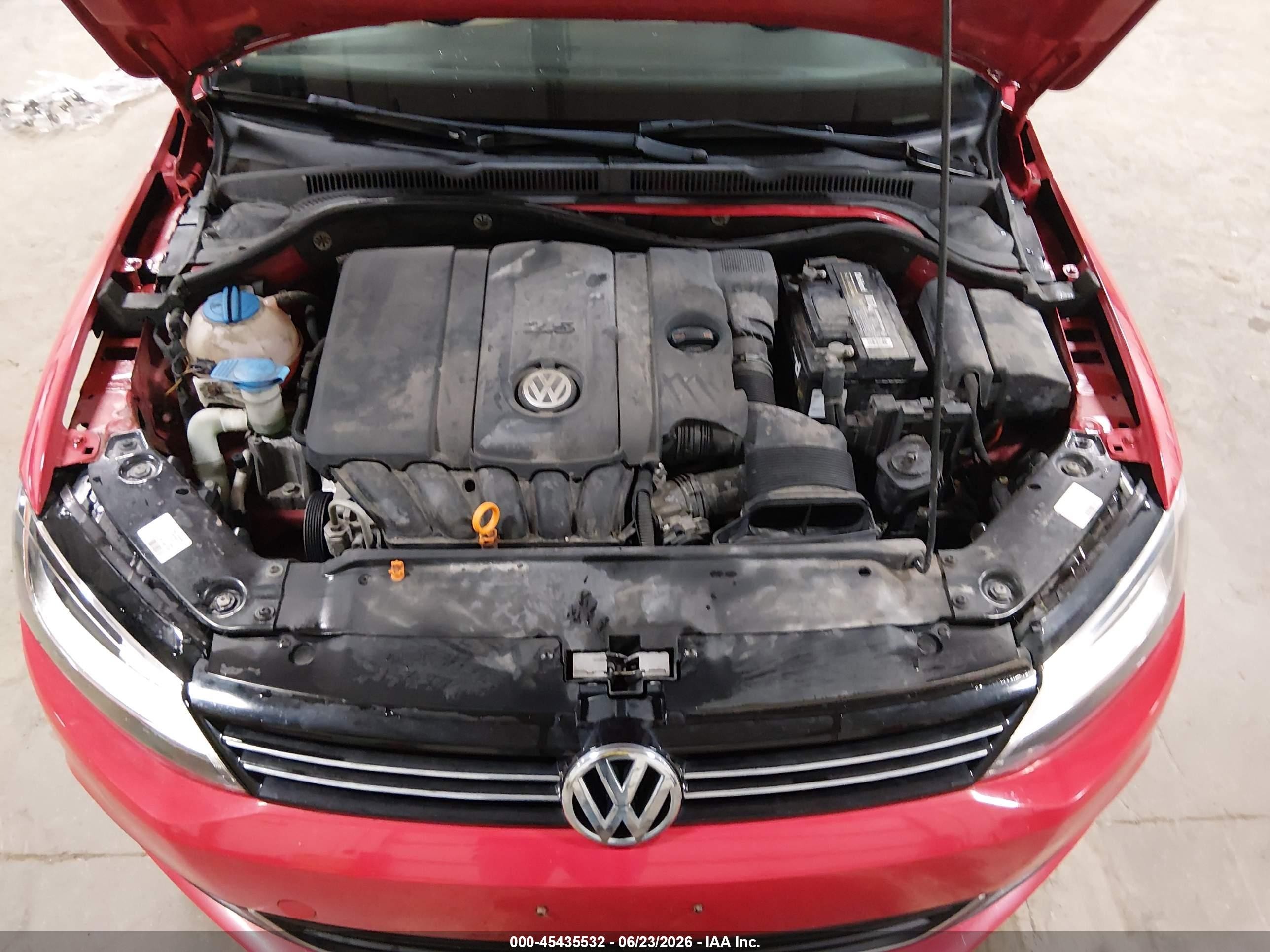 2013 Volkswagen Jetta 2.5l Se Red vin: 3VWDX7AJ6DM368406
