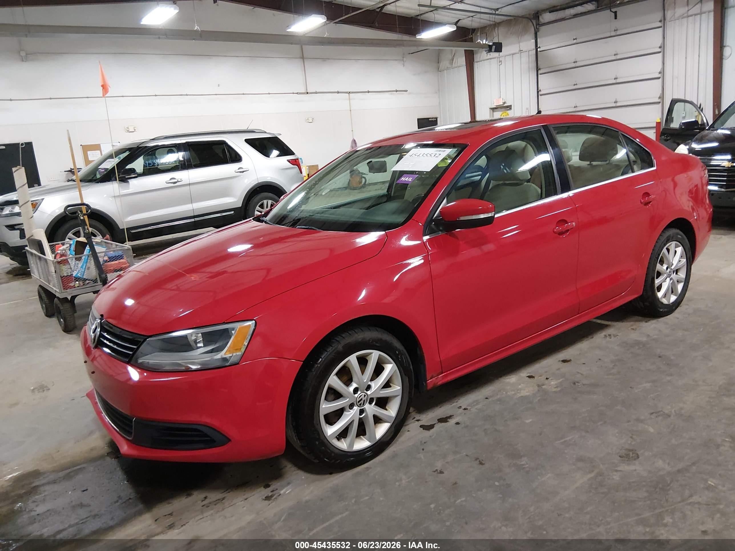 2013 Volkswagen Jetta 2.5l Se Red vin: 3VWDX7AJ6DM368406