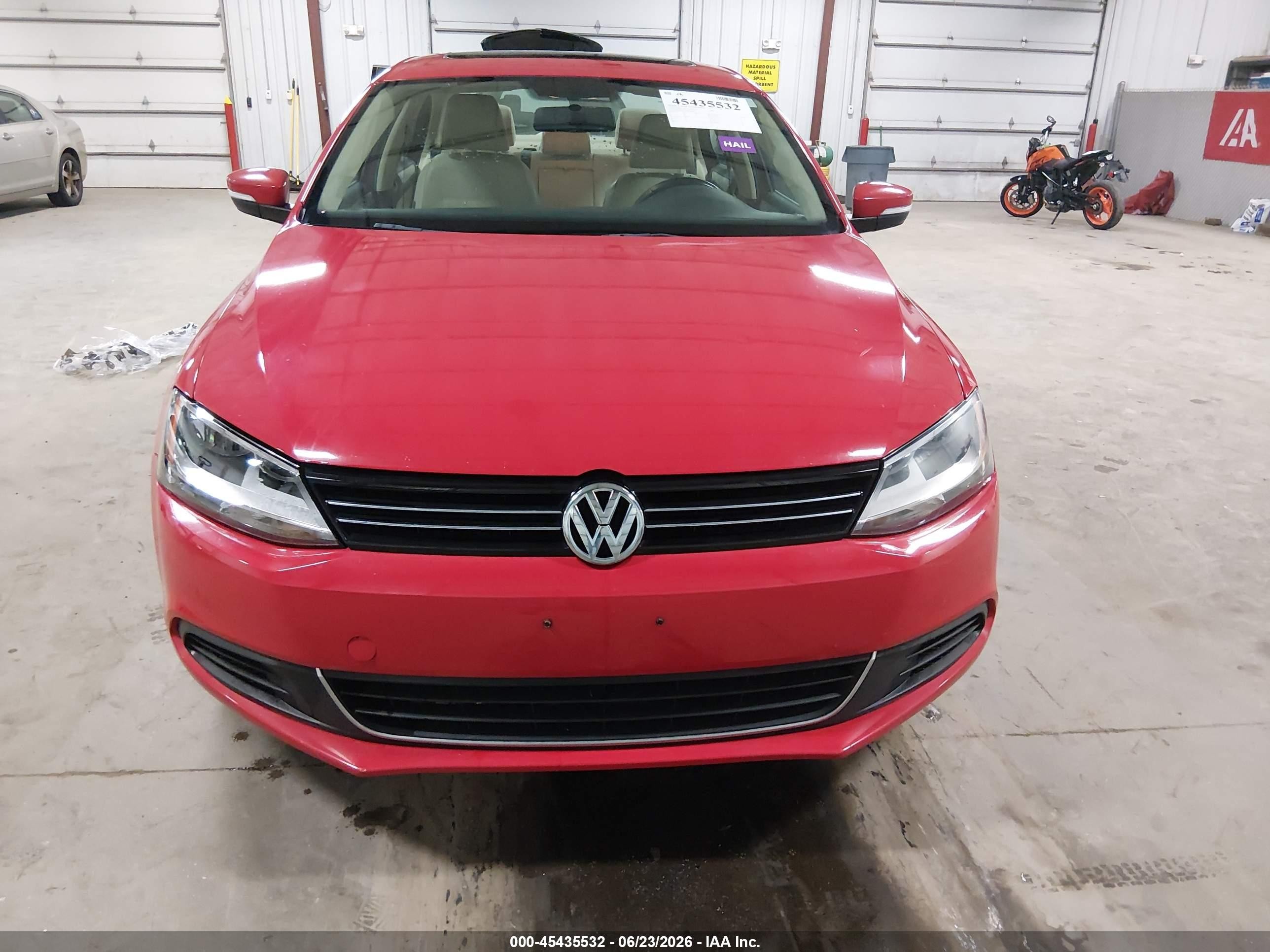 2013 Volkswagen Jetta 2.5l Se Red vin: 3VWDX7AJ6DM368406