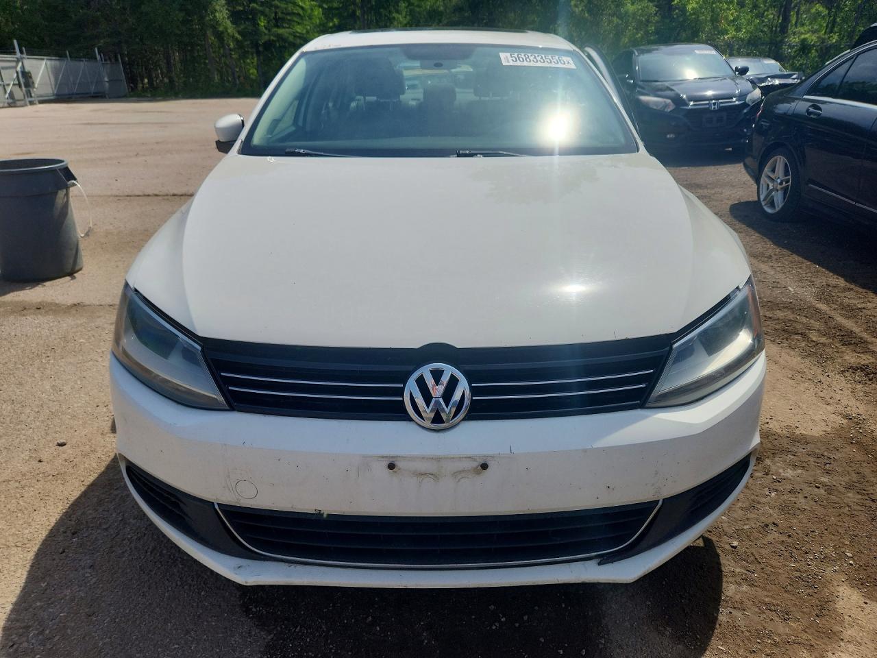 2013 Volkswagen Jetta Se White vin: 3VWDX7AJ6DM435425