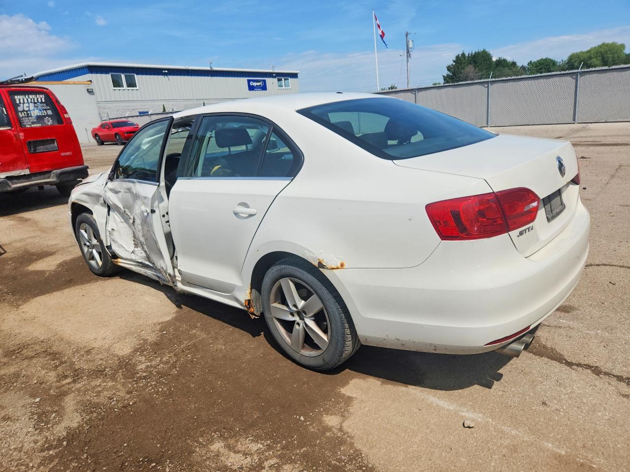 2013 Volkswagen Jetta Se White vin: 3VWDX7AJ6DM435425