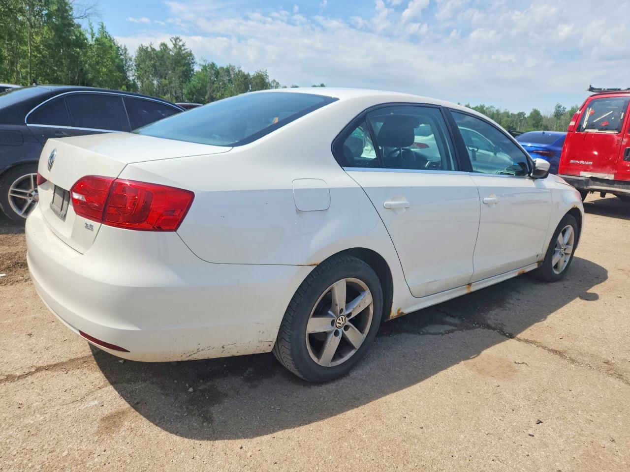 2013 Volkswagen Jetta Se White vin: 3VWDX7AJ6DM435425