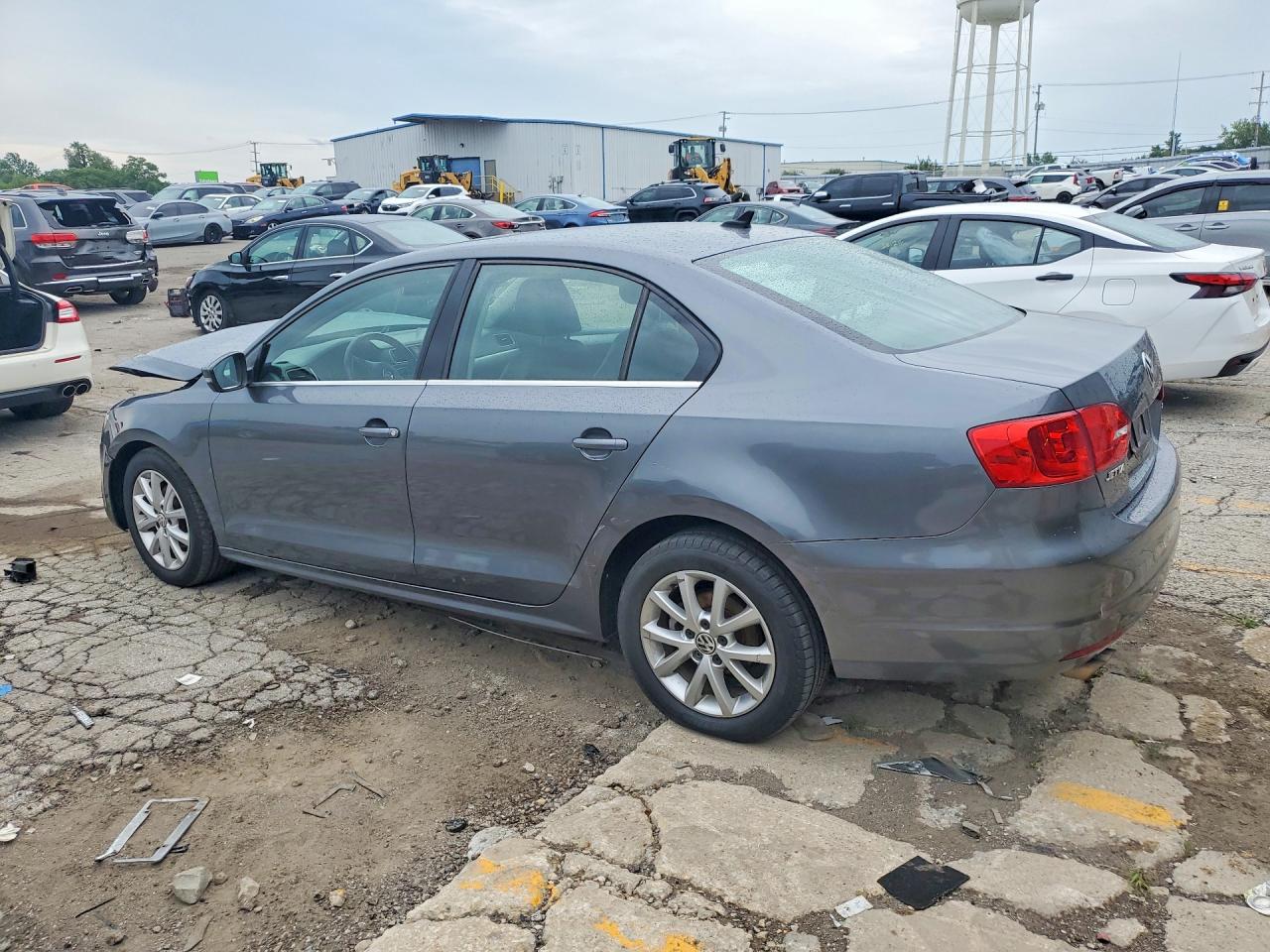 2013 Volkswagen Jetta Se Gray vin: 3VWDX7AJ6DM455545