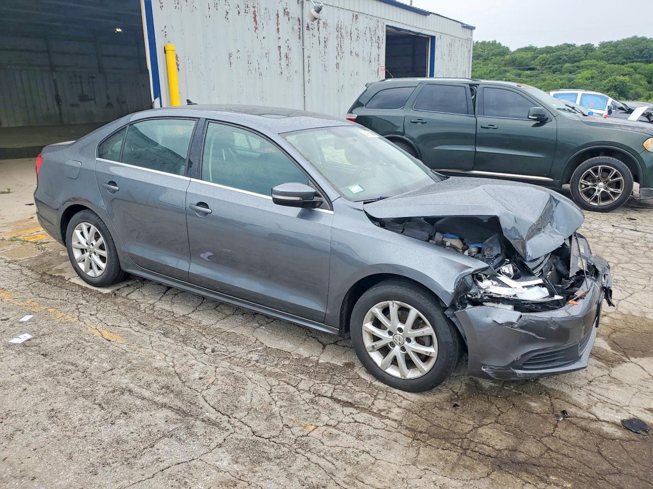 2013 Volkswagen Jetta Se Gray vin: 3VWDX7AJ6DM455545