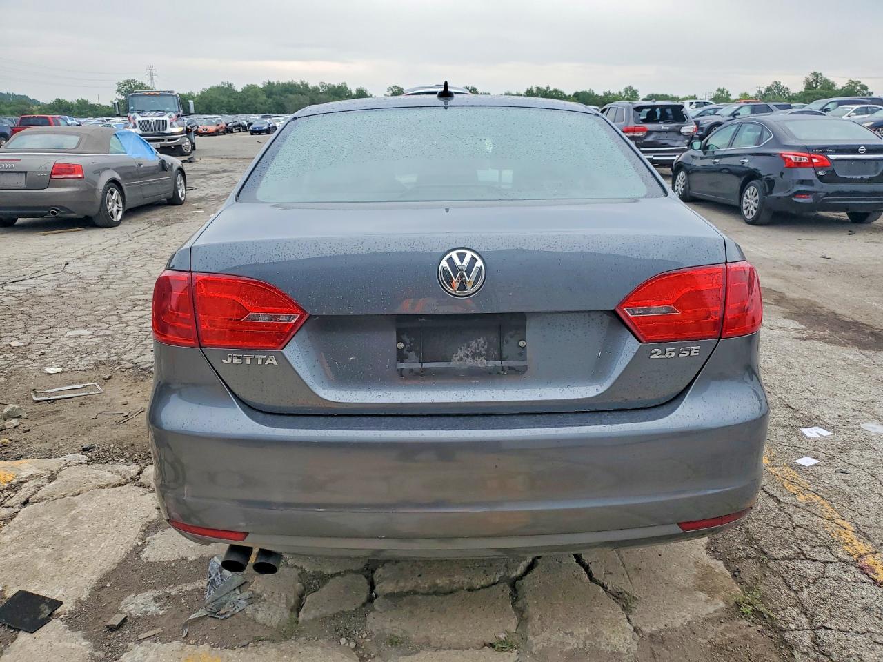 2013 Volkswagen Jetta Se Gray vin: 3VWDX7AJ6DM455545