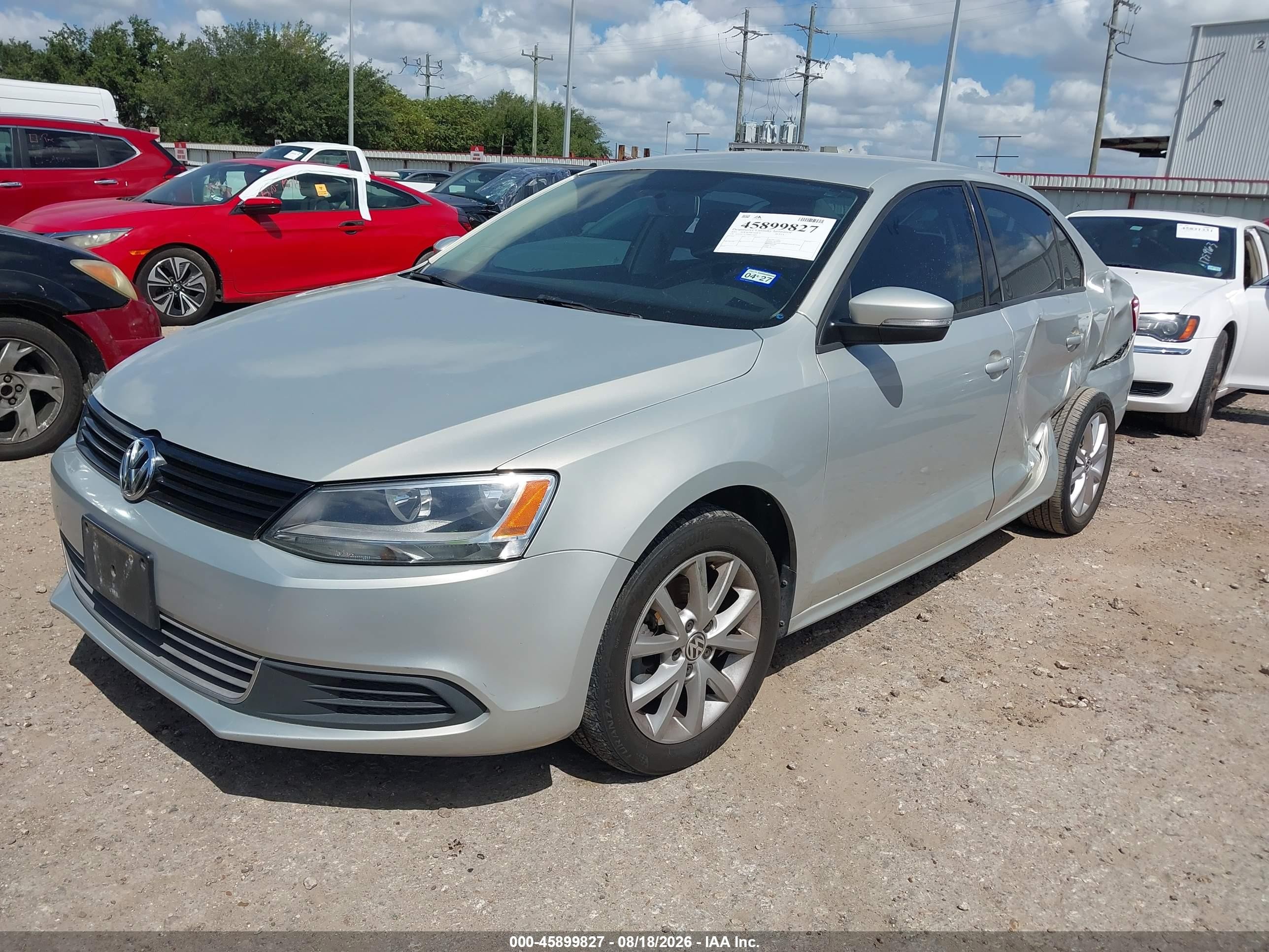 2011 Volkswagen Jetta 2.5l Se Silver vin: 3VWDX7AJ7BM313413