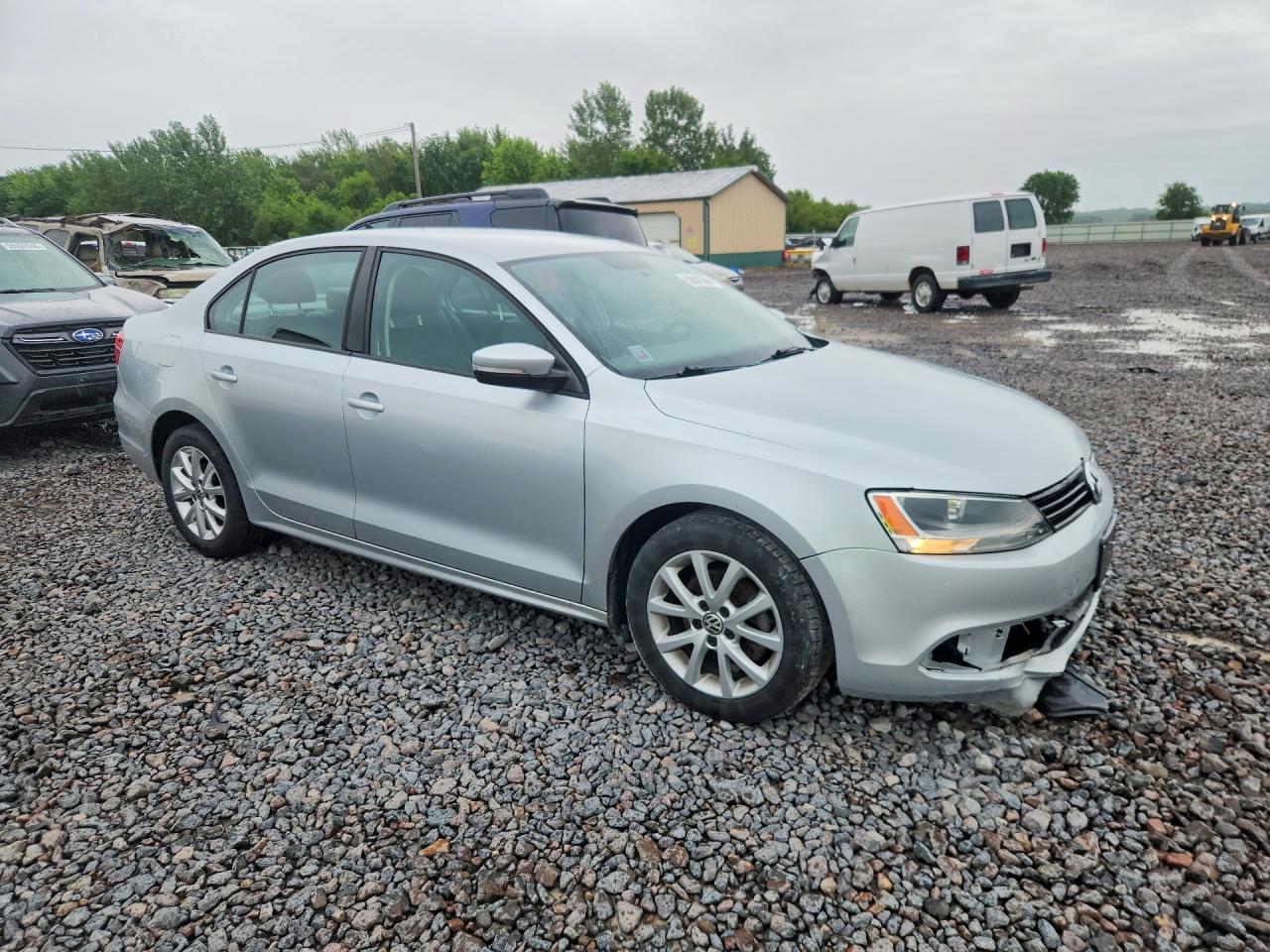 2011 Volkswagen Jetta Se Silver vin: 3VWDX7AJ7BM339946