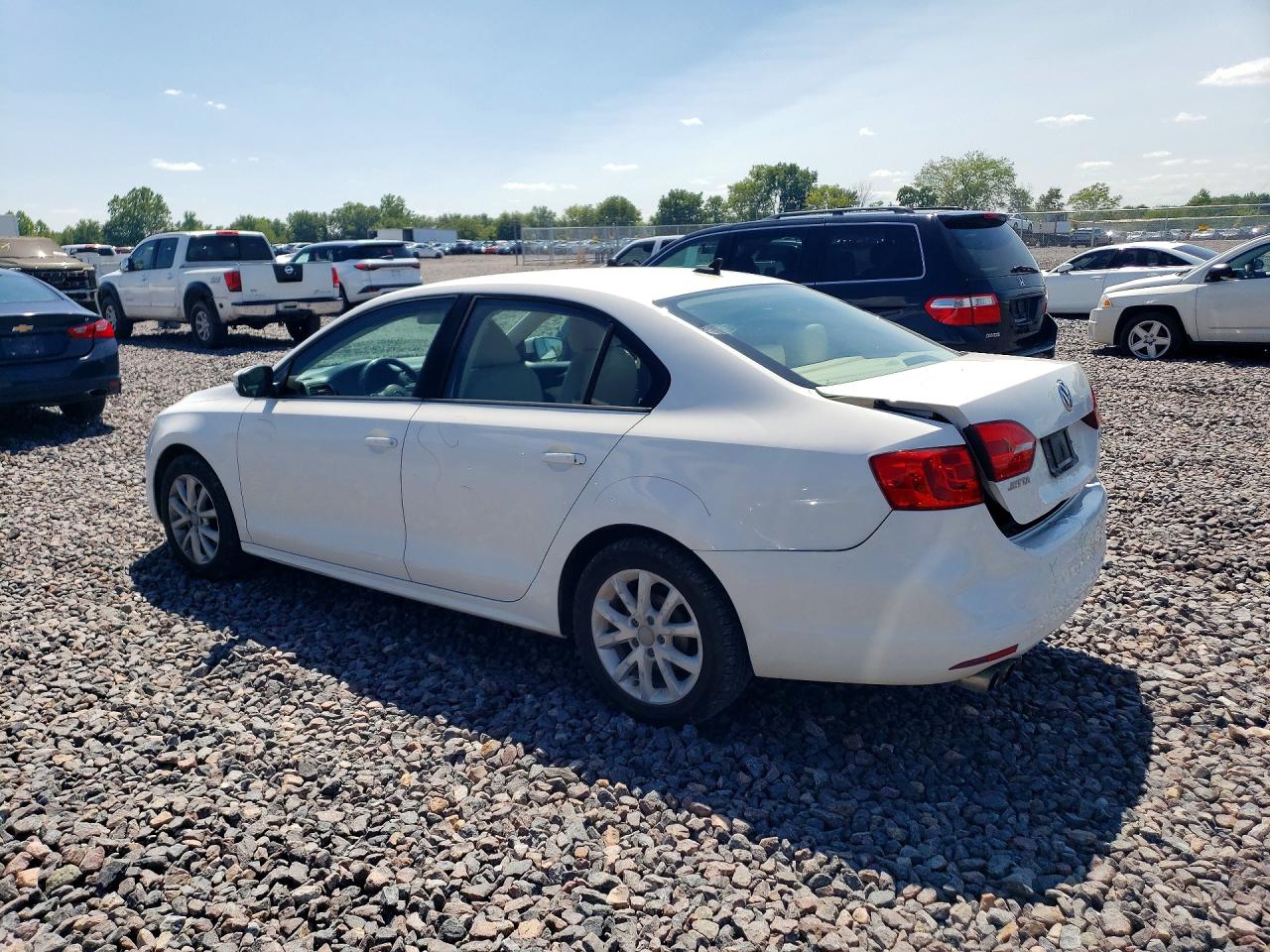 2011 Volkswagen Jetta Se White vin: 3VWDX7AJ7BM397281