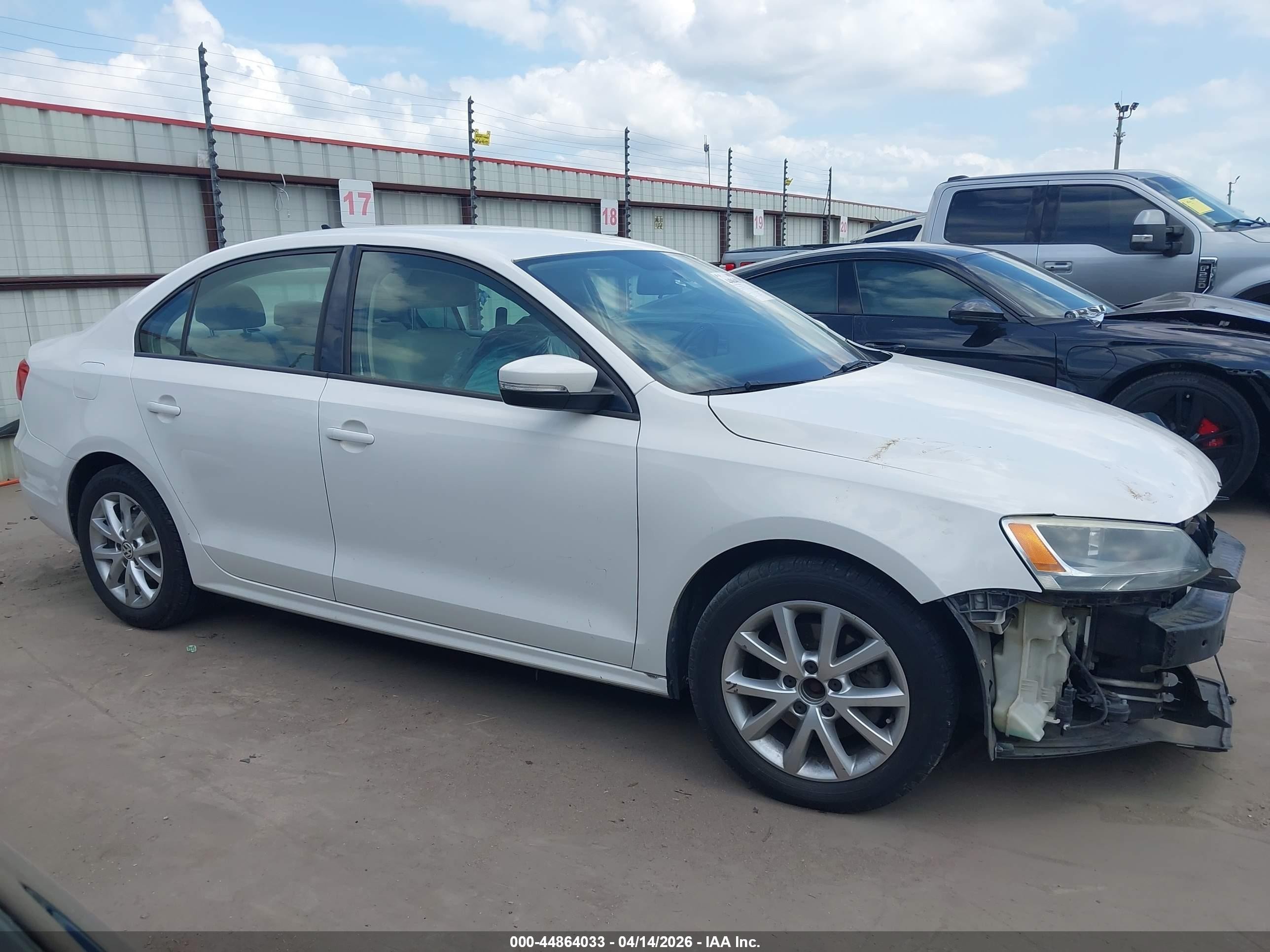 2012 Volkswagen Jetta 2.5l Se White vin: 3VWDX7AJ7CM064726