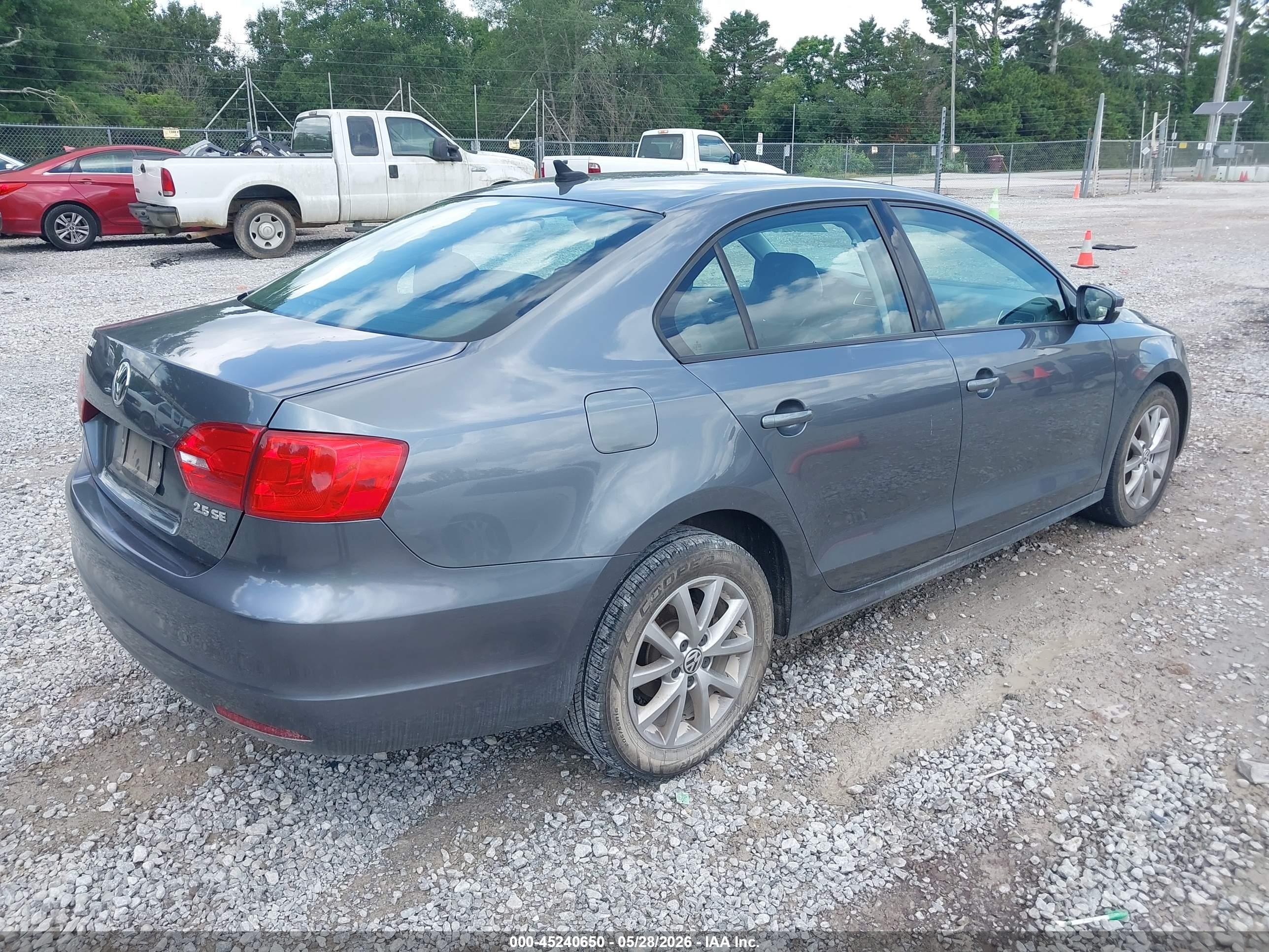 2012 Volkswagen Jetta 2.5l Se Серый vin: 3VWDX7AJ7CM417062