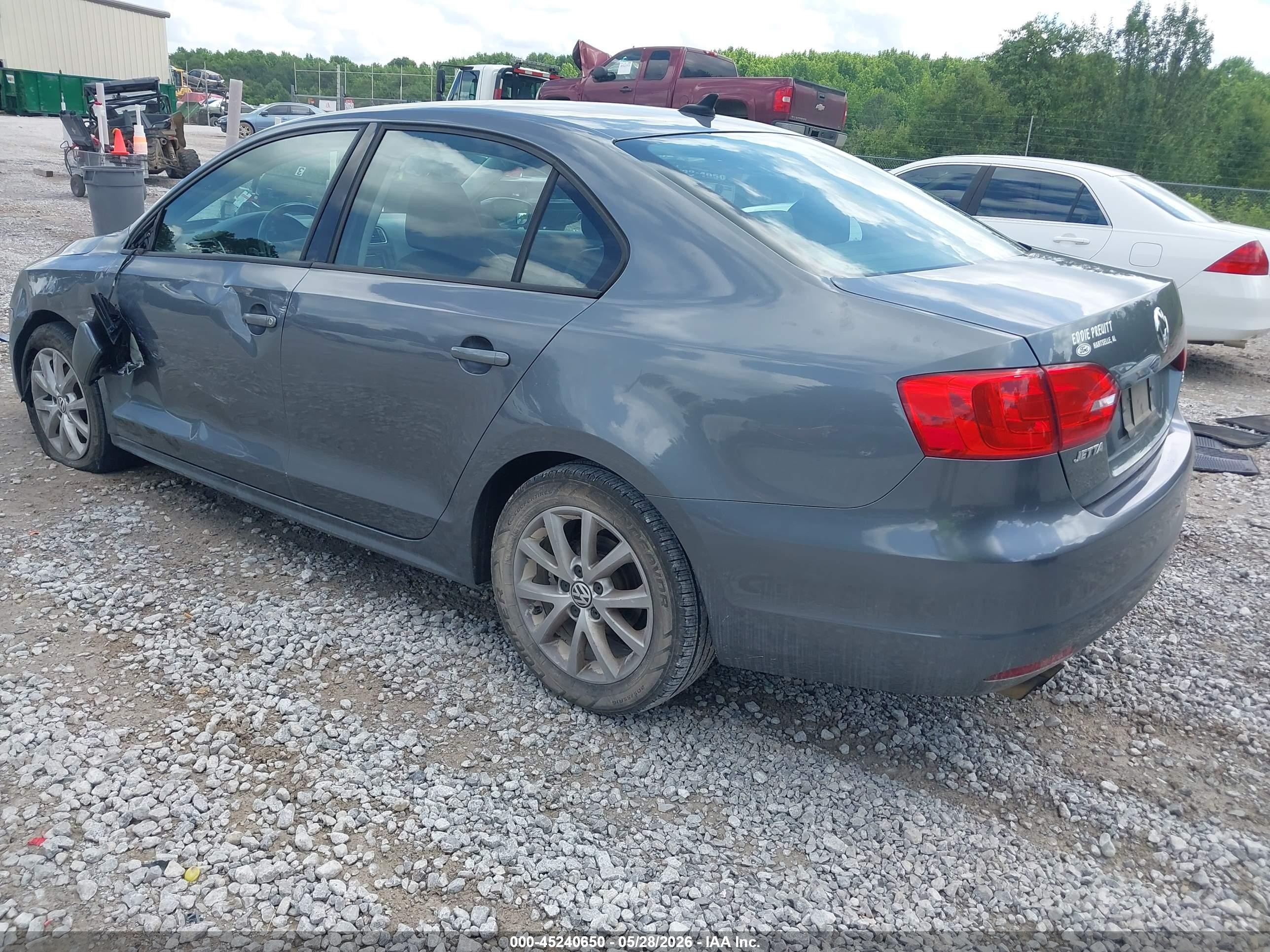 2012 Volkswagen Jetta 2.5l Se Серый vin: 3VWDX7AJ7CM417062