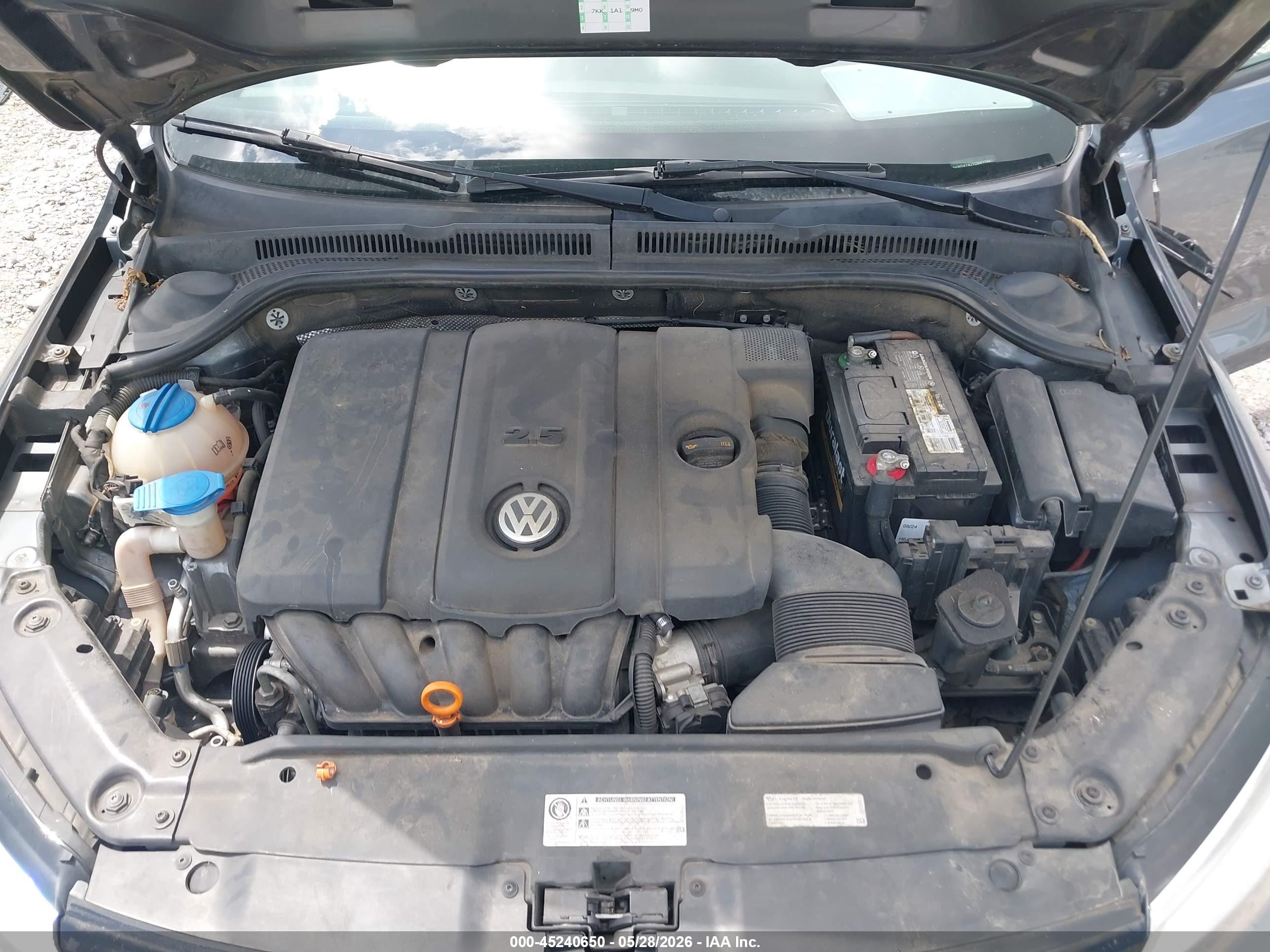 2012 Volkswagen Jetta 2.5l Se Серый vin: 3VWDX7AJ7CM417062