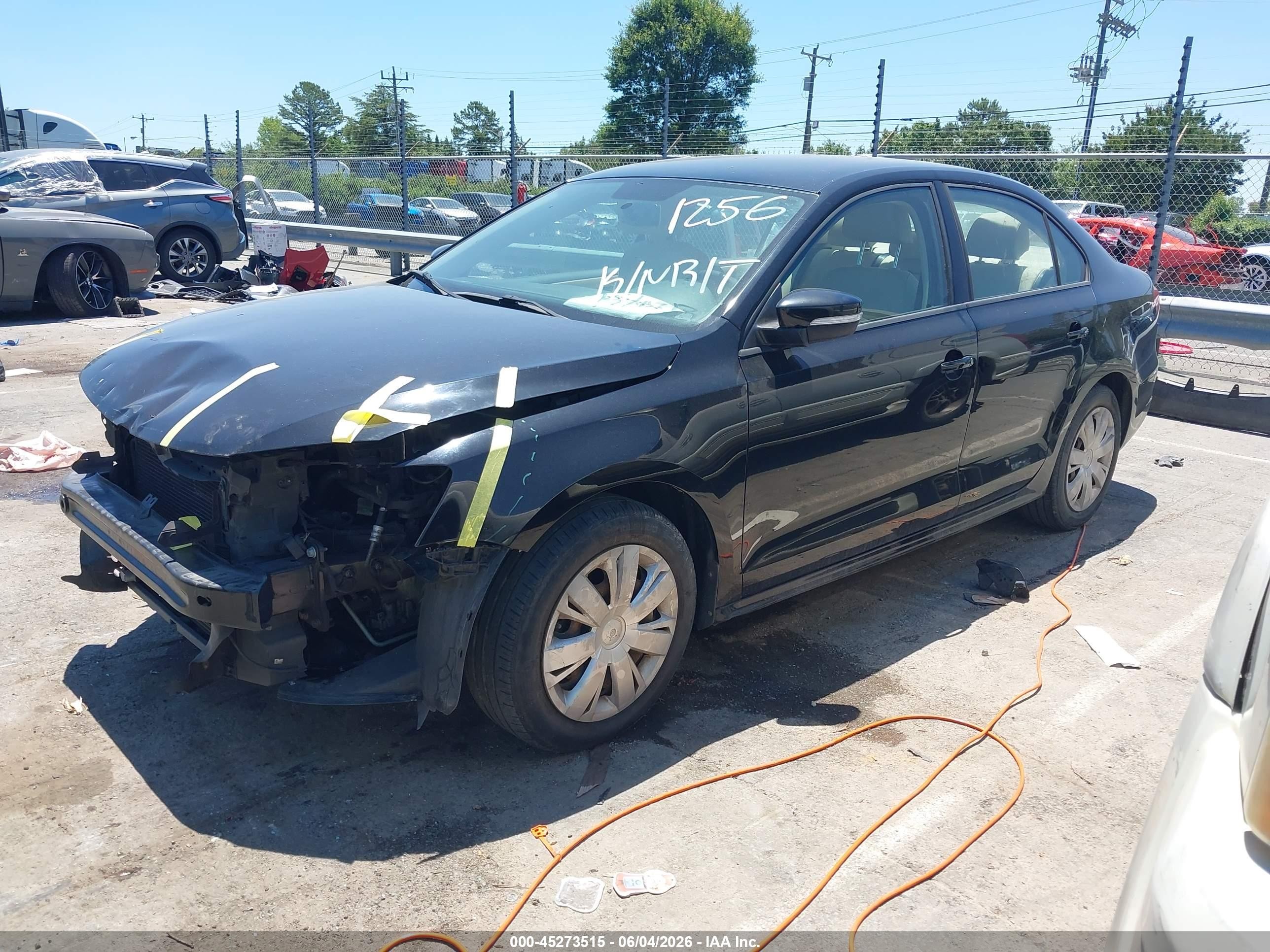 2012 Volkswagen Jetta 2.5l Se Black vin: 3VWDX7AJ7CM421256