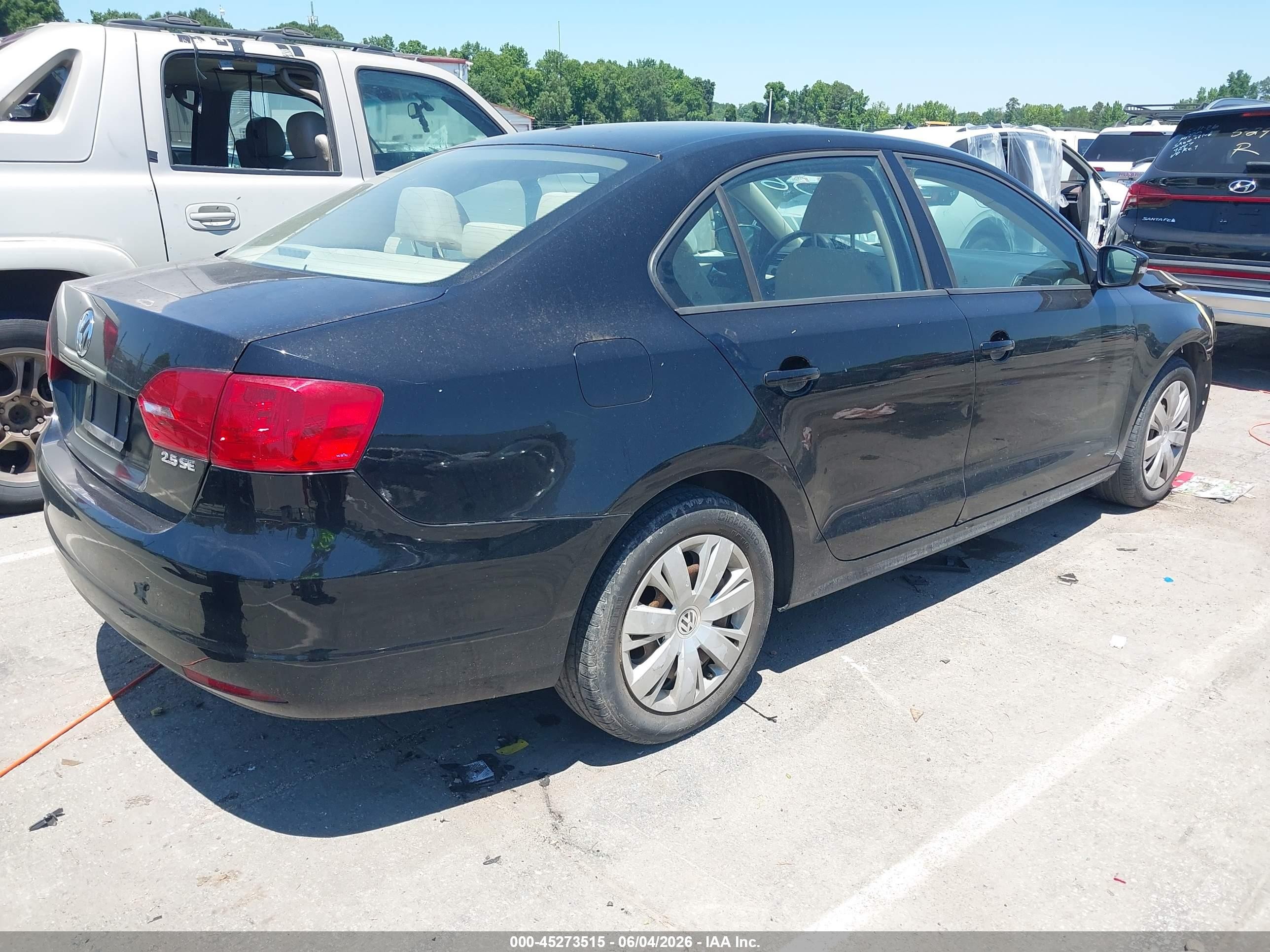 2012 Volkswagen Jetta 2.5l Se Black vin: 3VWDX7AJ7CM421256