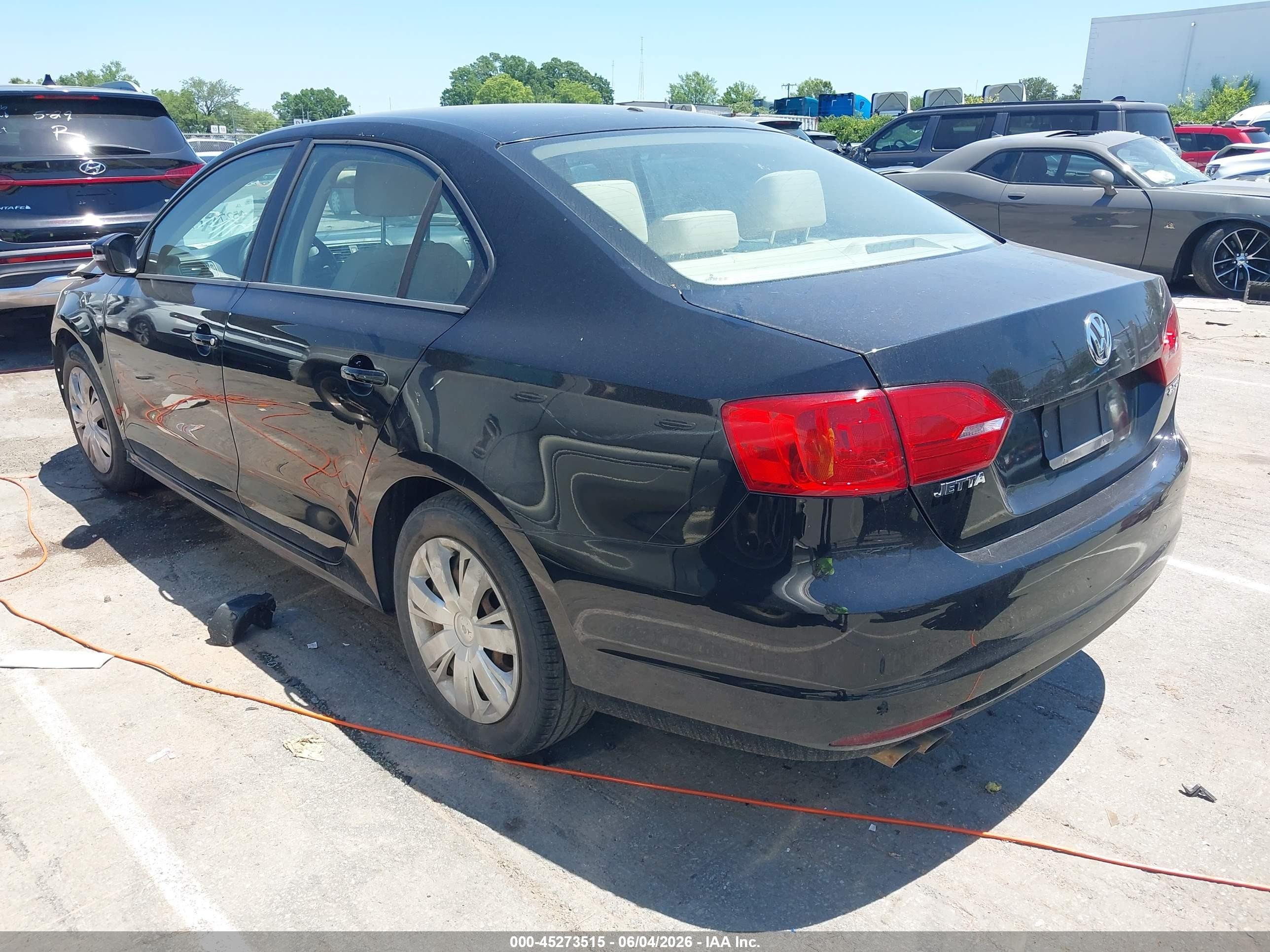 2012 Volkswagen Jetta 2.5l Se Black vin: 3VWDX7AJ7CM421256
