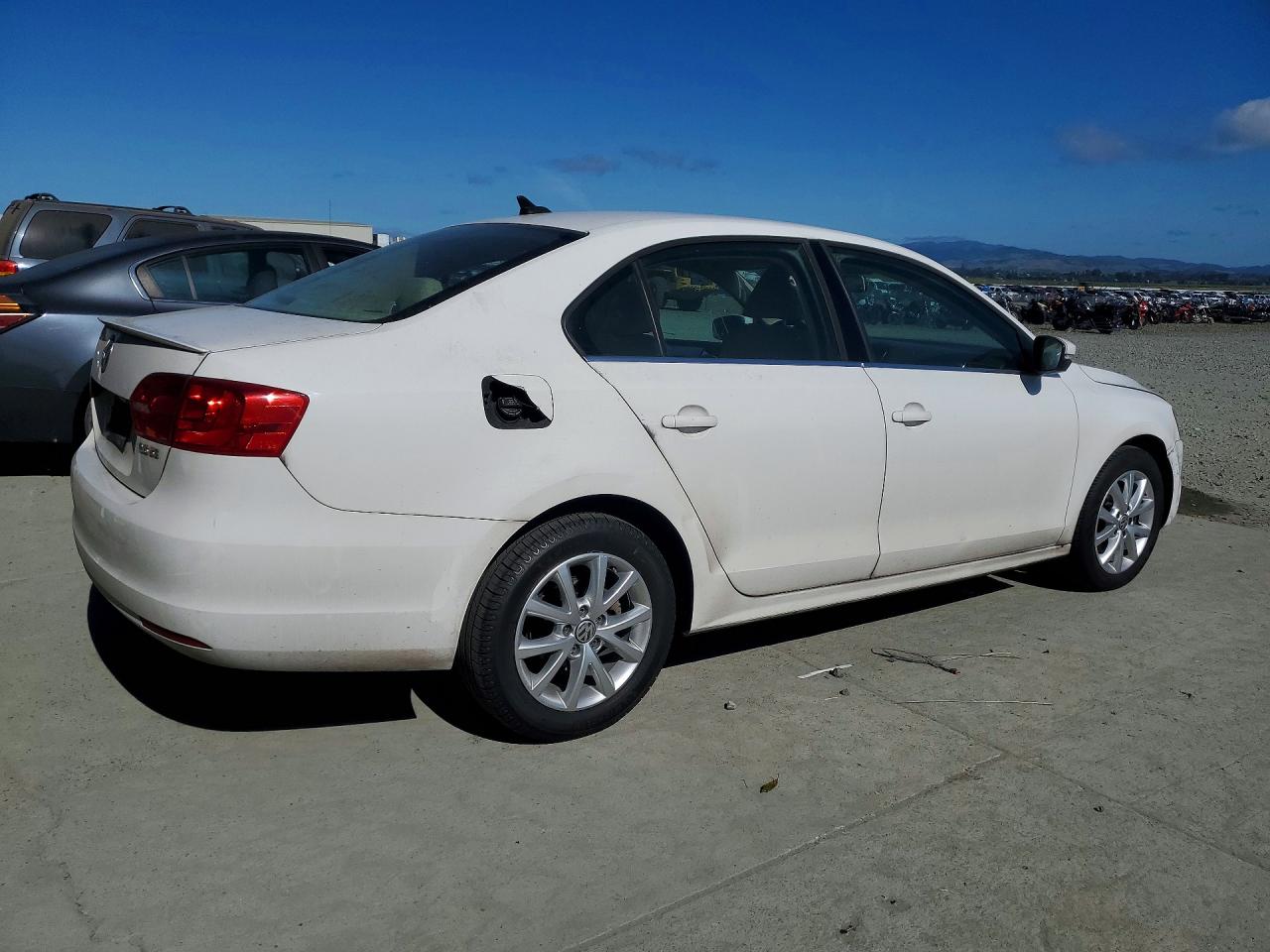 2013 Volkswagen Jetta Se White vin: 3VWDX7AJ7DM422747