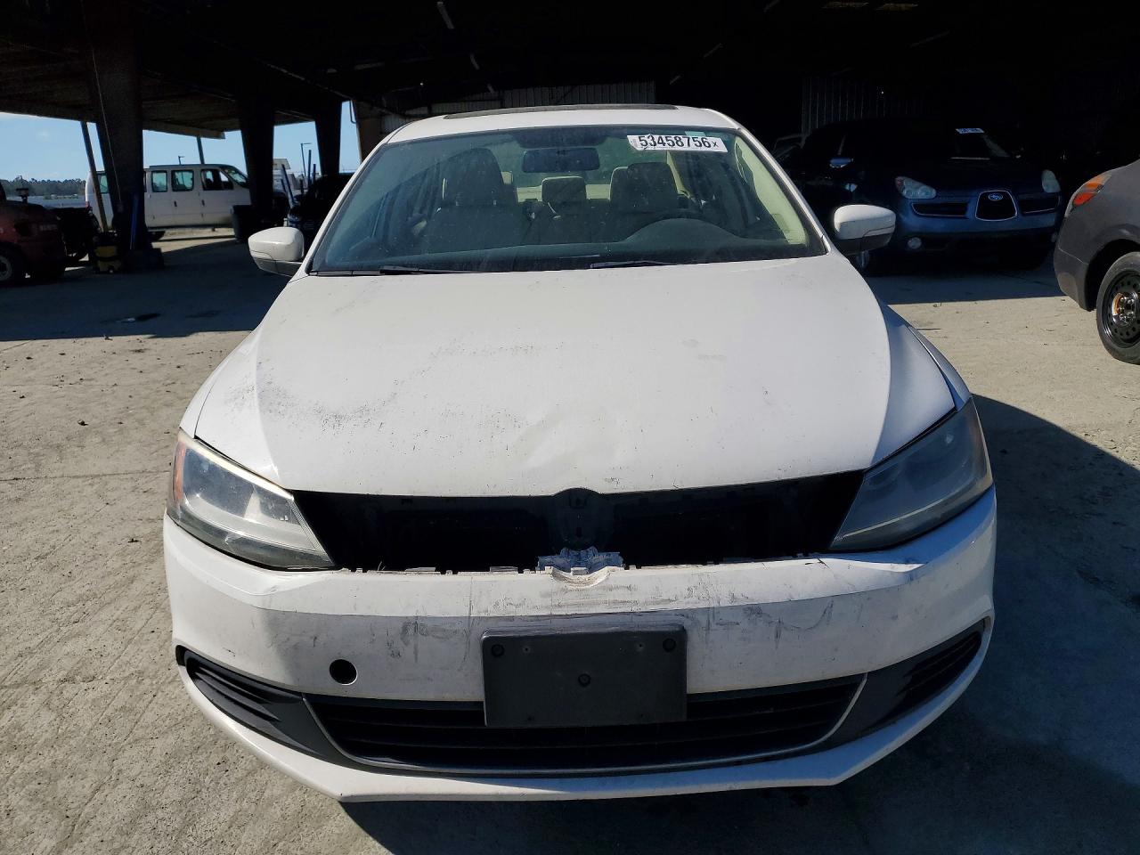 2013 Volkswagen Jetta Se White vin: 3VWDX7AJ7DM422747