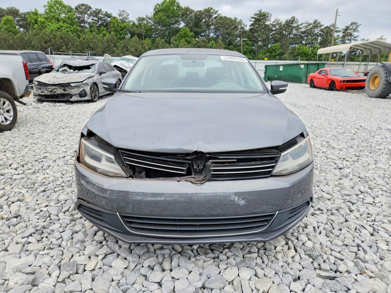 2013 Volkswagen Jetta Se Gray vin: 3VWDX7AJ7DM424093