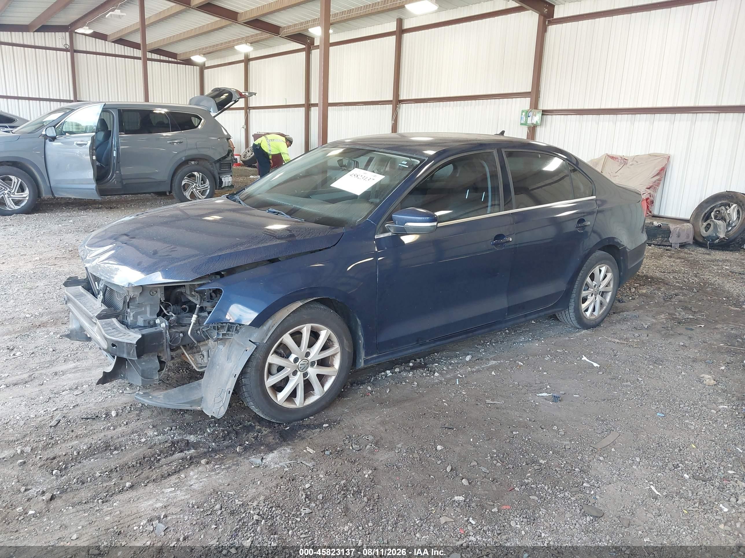 2013 Volkswagen Jetta 2.5l Se Blue vin: 3VWDX7AJ7DM426037
