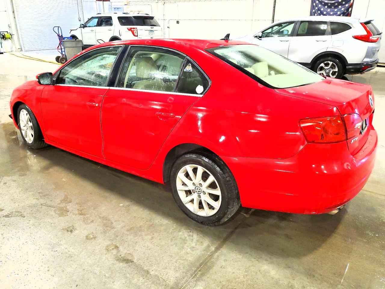 2013 Volkswagen Jetta Se Red vin: 3VWDX7AJ7DM455764