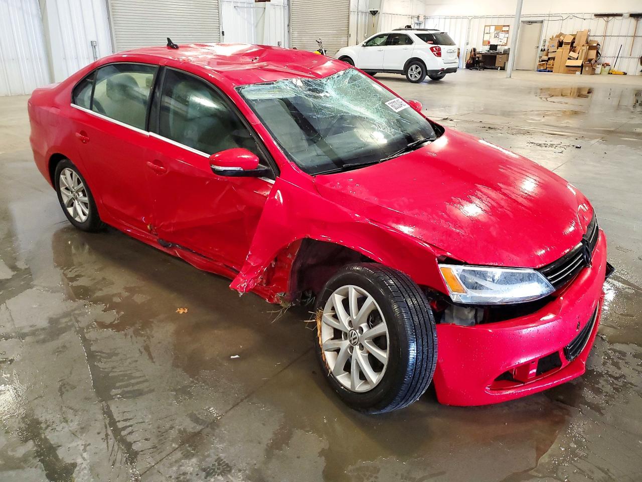 2013 Volkswagen Jetta Se Red vin: 3VWDX7AJ7DM455764