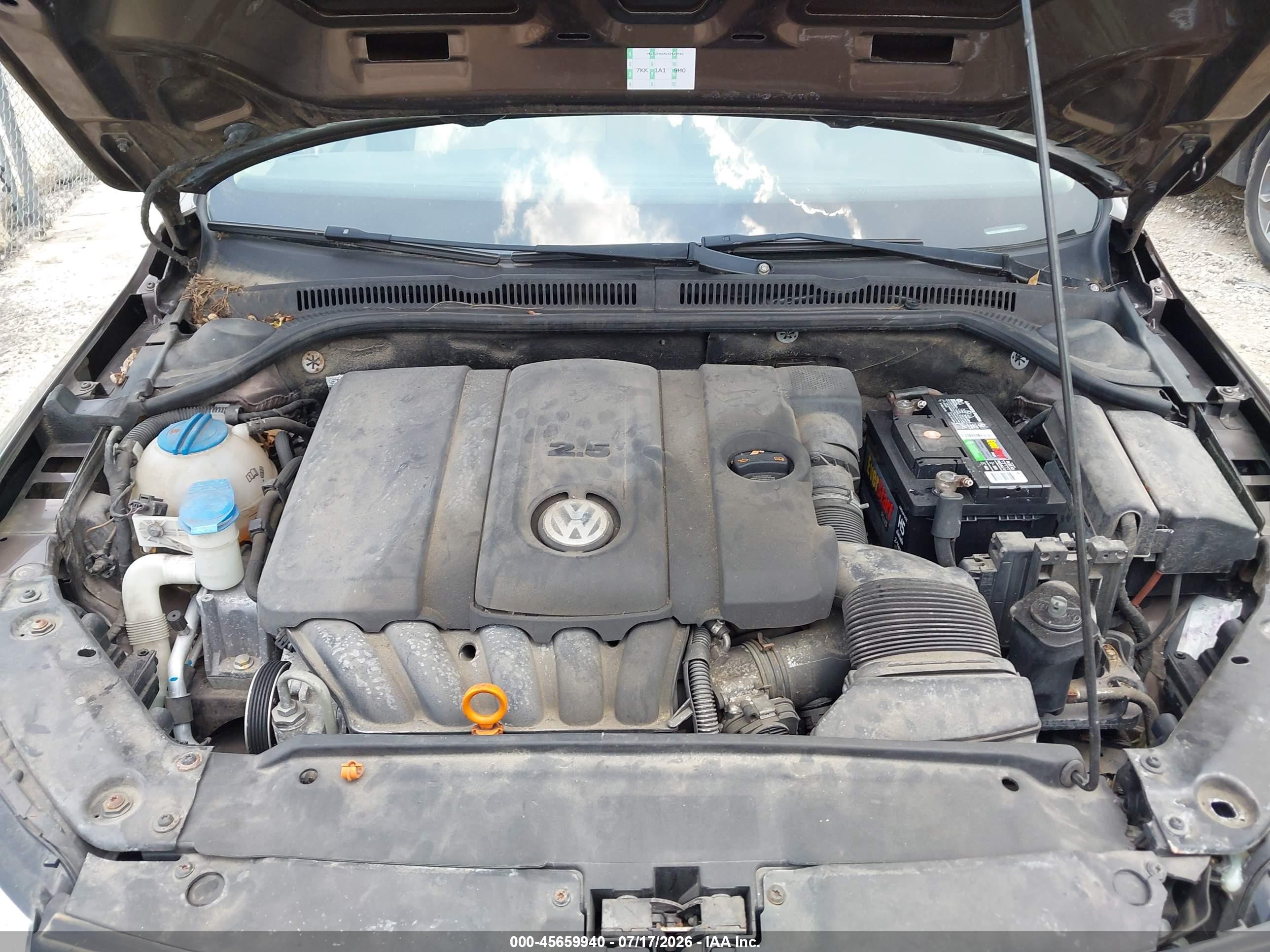 2011 Volkswagen Jetta 2.5l Se Коричневый vin: 3VWDX7AJ8BM325067
