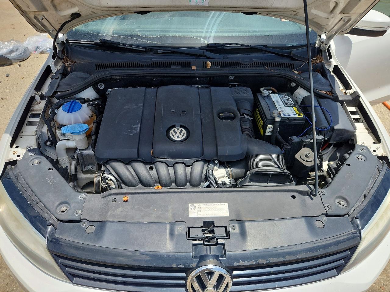 2011 Volkswagen Jetta Se White vin: 3VWDX7AJ8BM367240